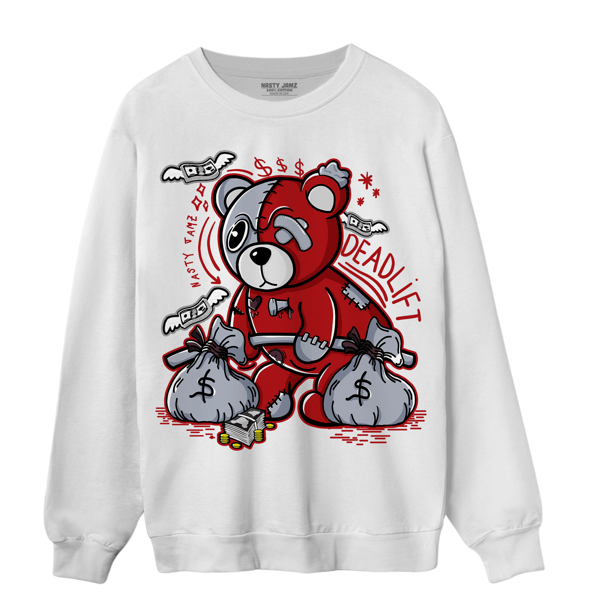 Cherry 11s Sweatshirt Match Deadlift BER - NastyJamz