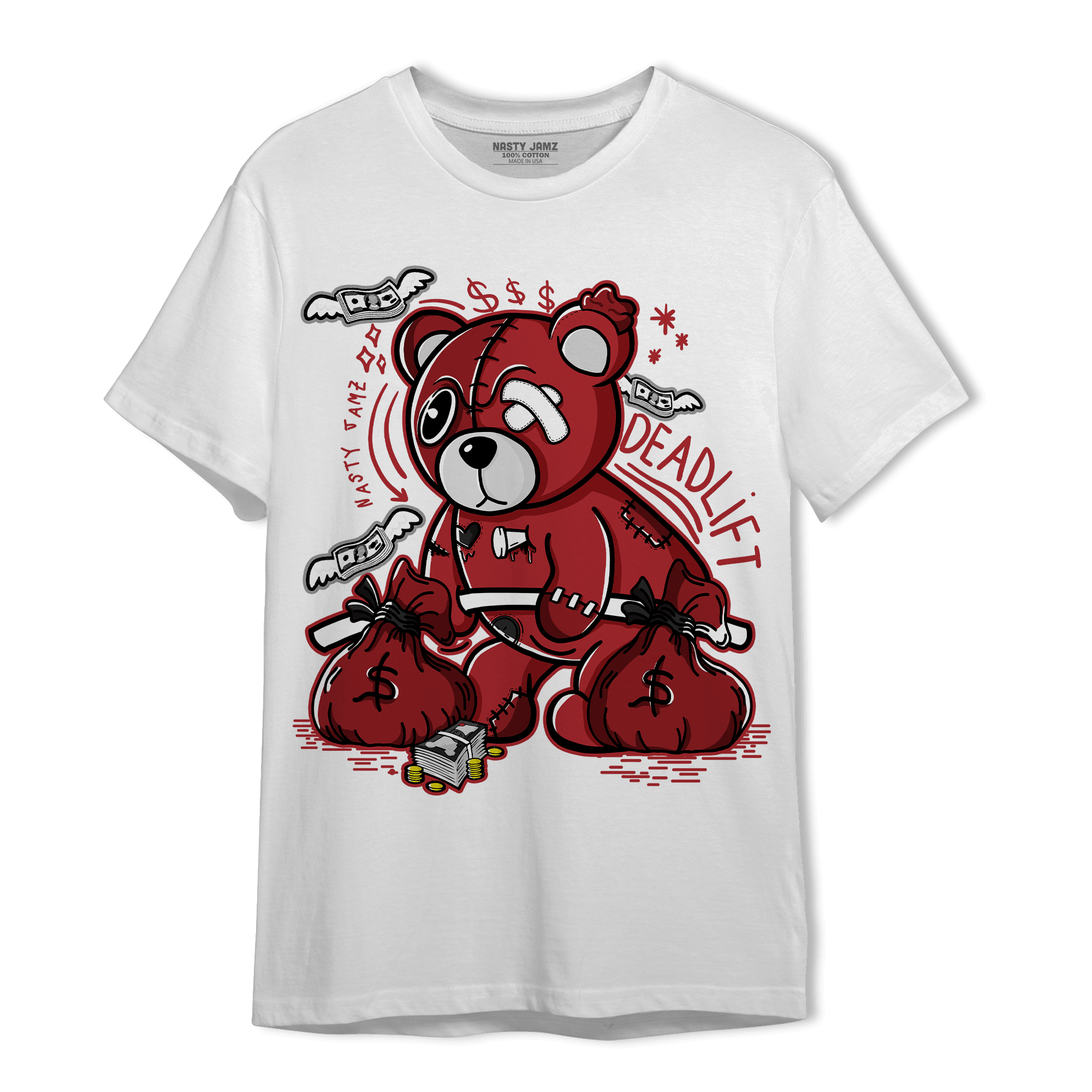 Cherry 12s T Shirt Match Deadlift BER - NastyJamz