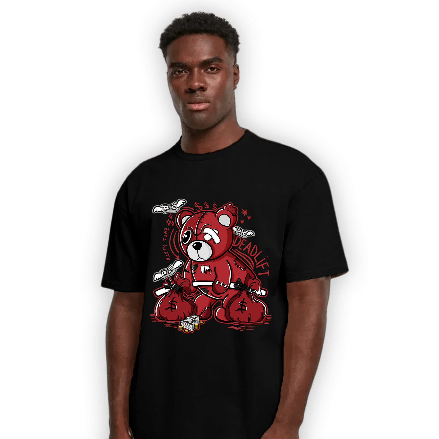 Cherry 12s T Shirt Match Deadlift BER - NastyJamz