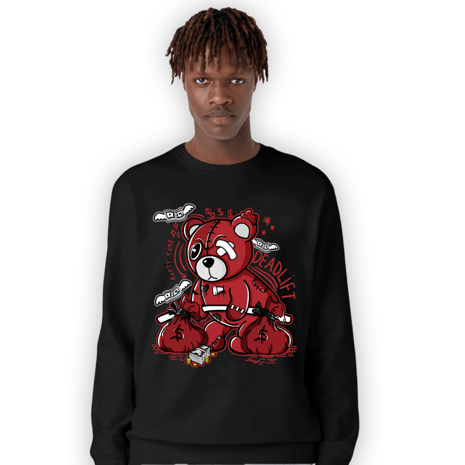 Cherry 12s Sweatshirt Match Deadlift BER - NastyJamz
