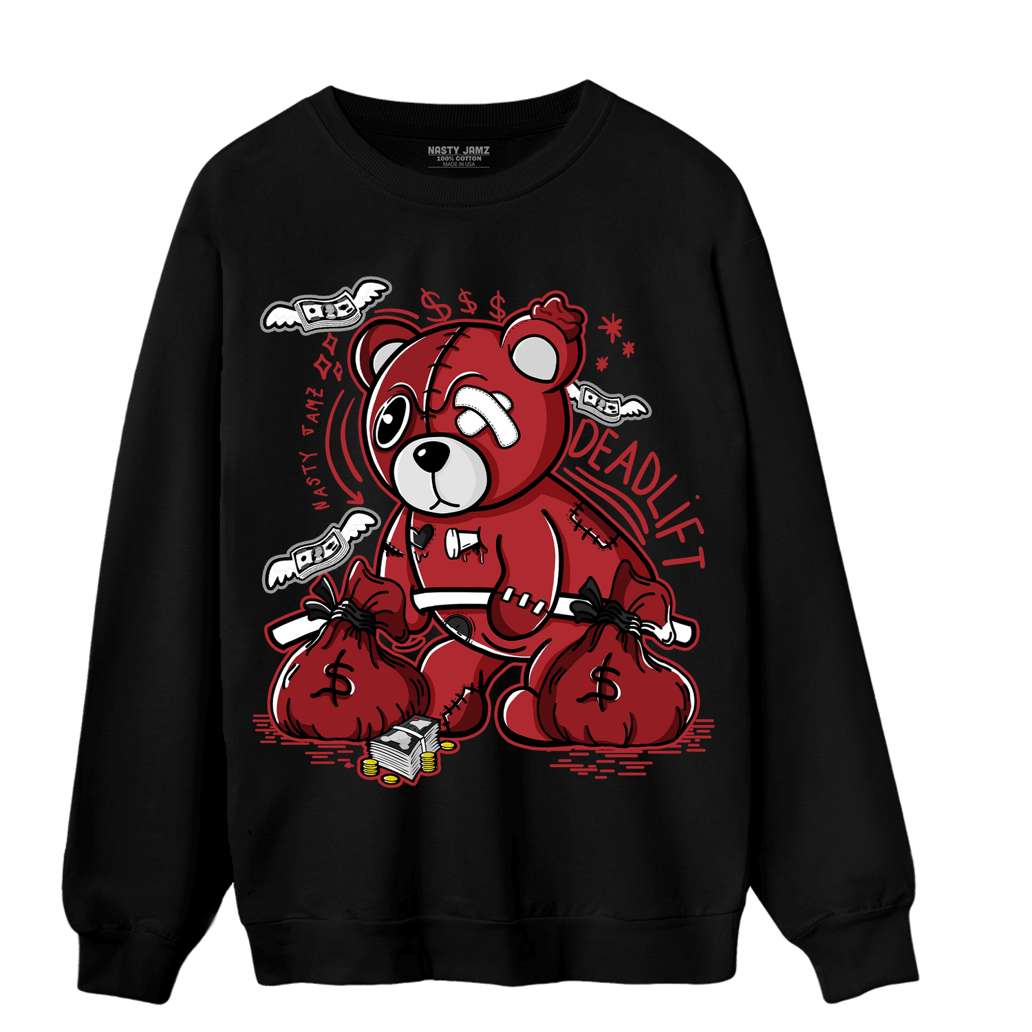 Cherry 12s Sweatshirt Match Deadlift BER - NastyJamz