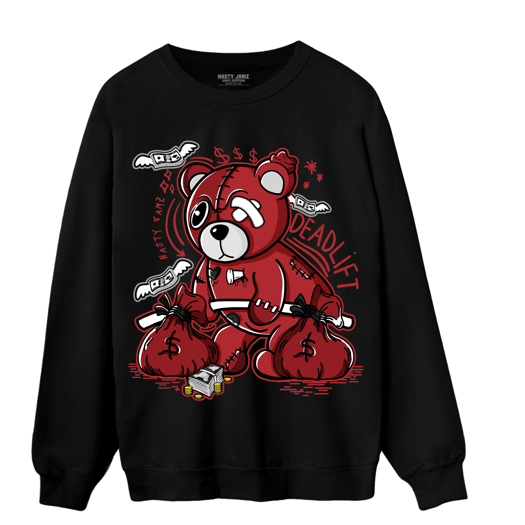 Cherry 12s Sweatshirt Match Deadlift BER - NastyJamz