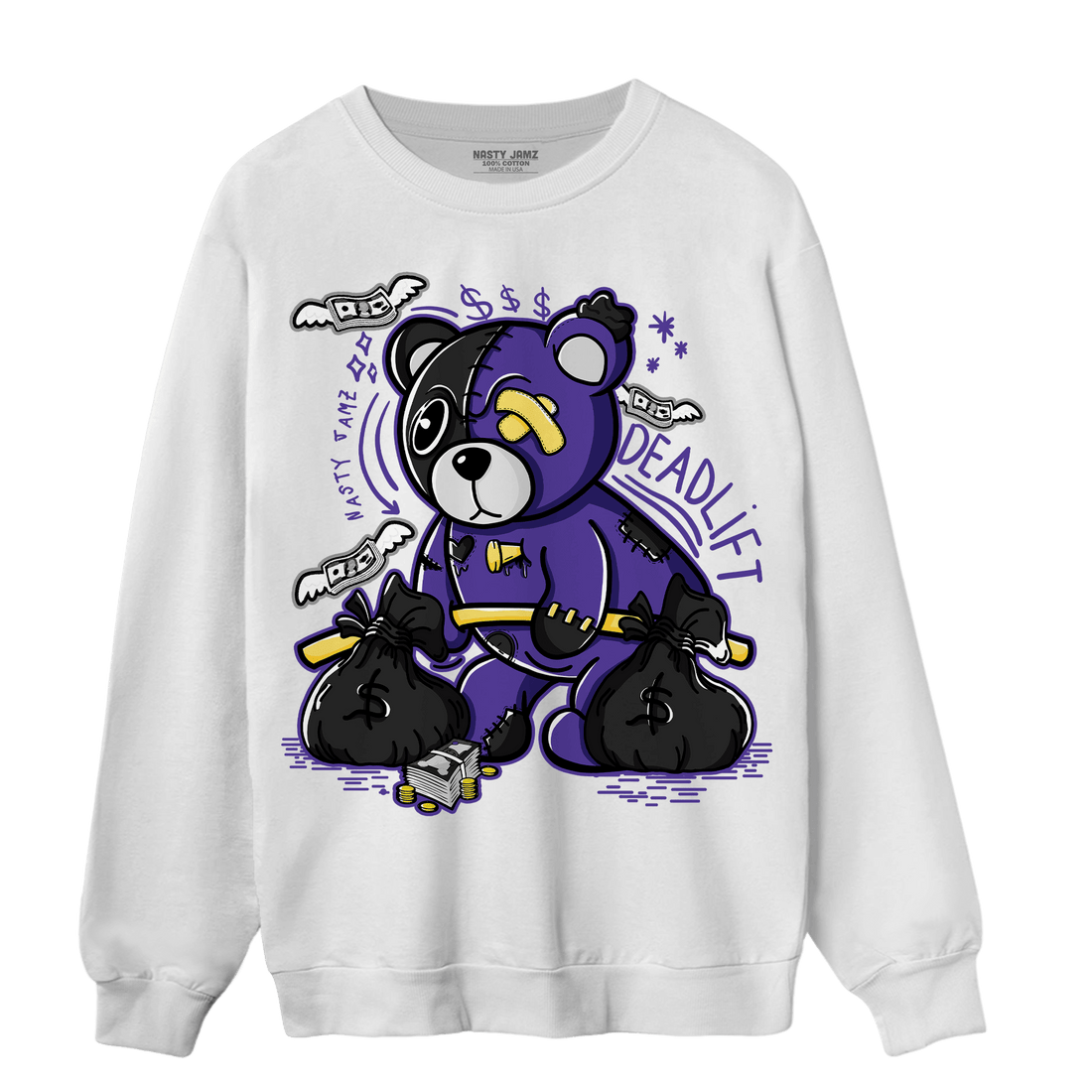 Field Purple 12s Sweatshirt Match Deadlift BER - NastyJamz