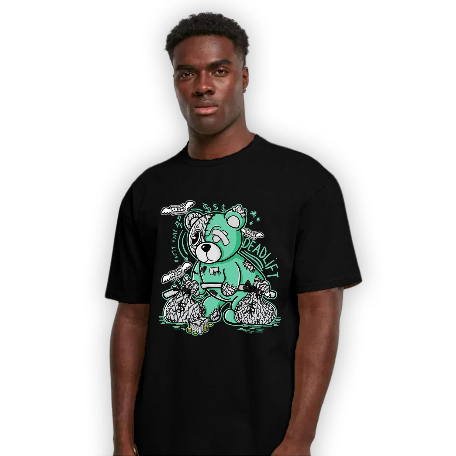 Green Glow 3s T Shirt Match Deadlift BER - NastyJamz