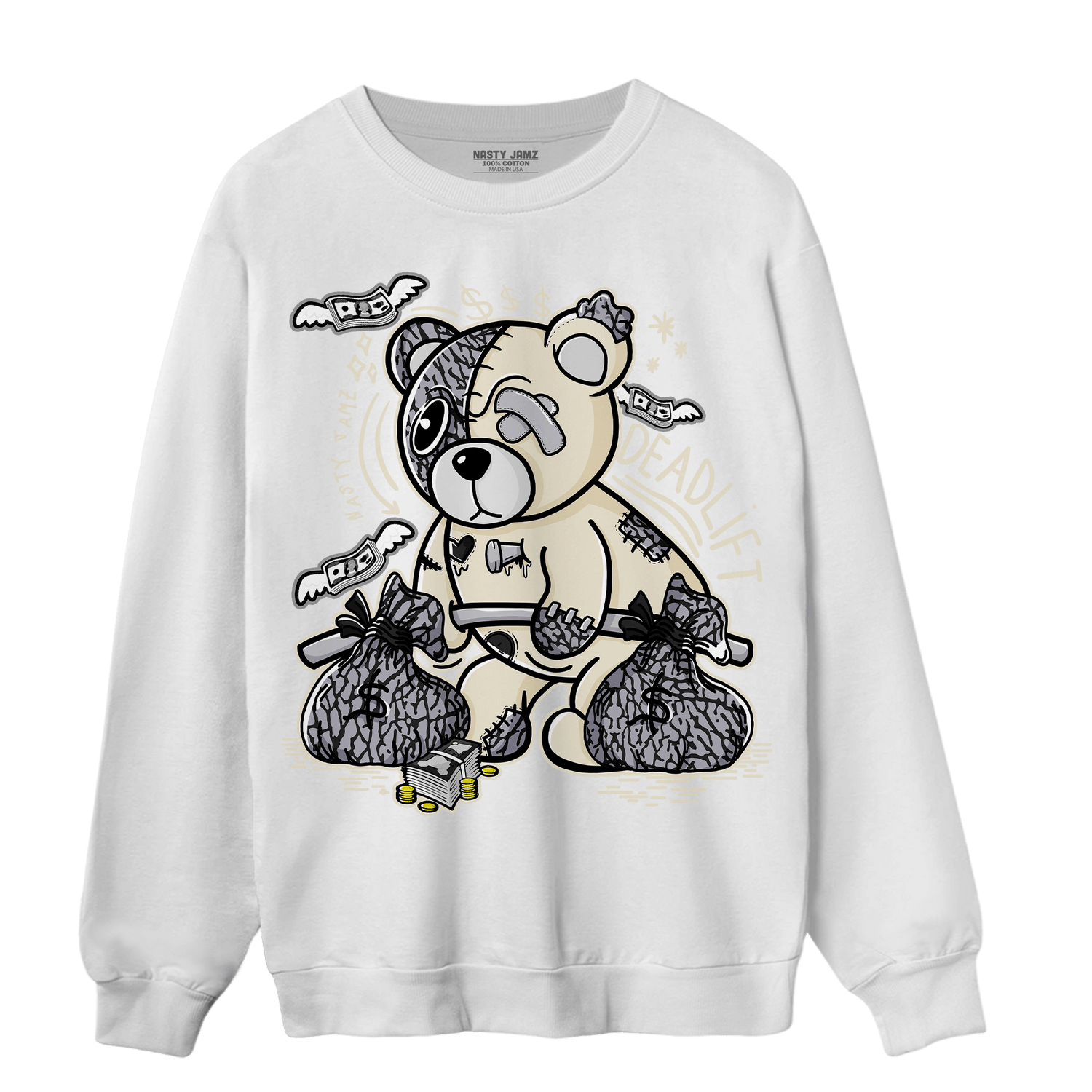 Off Noir 3s Sweatshirt Match Deadlift BER - NastyJamz