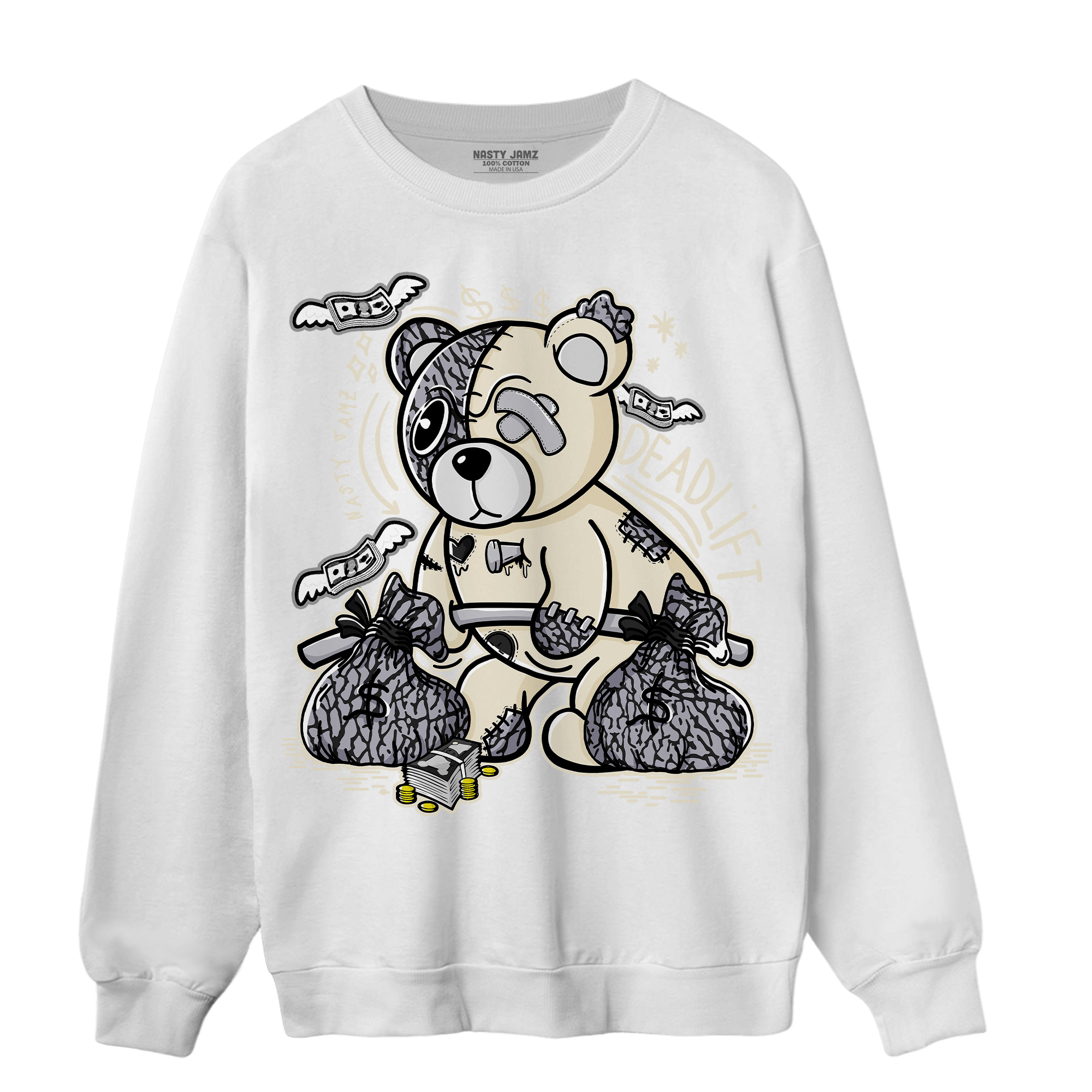 Off Noir 3s Sweatshirt Match Deadlift BER - NastyJamz
