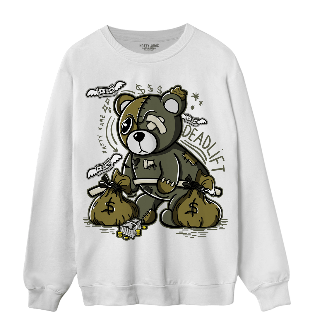 SE Craft Medium Olive 4s Sweatshirt Match Deadlift BER - NastyJamz