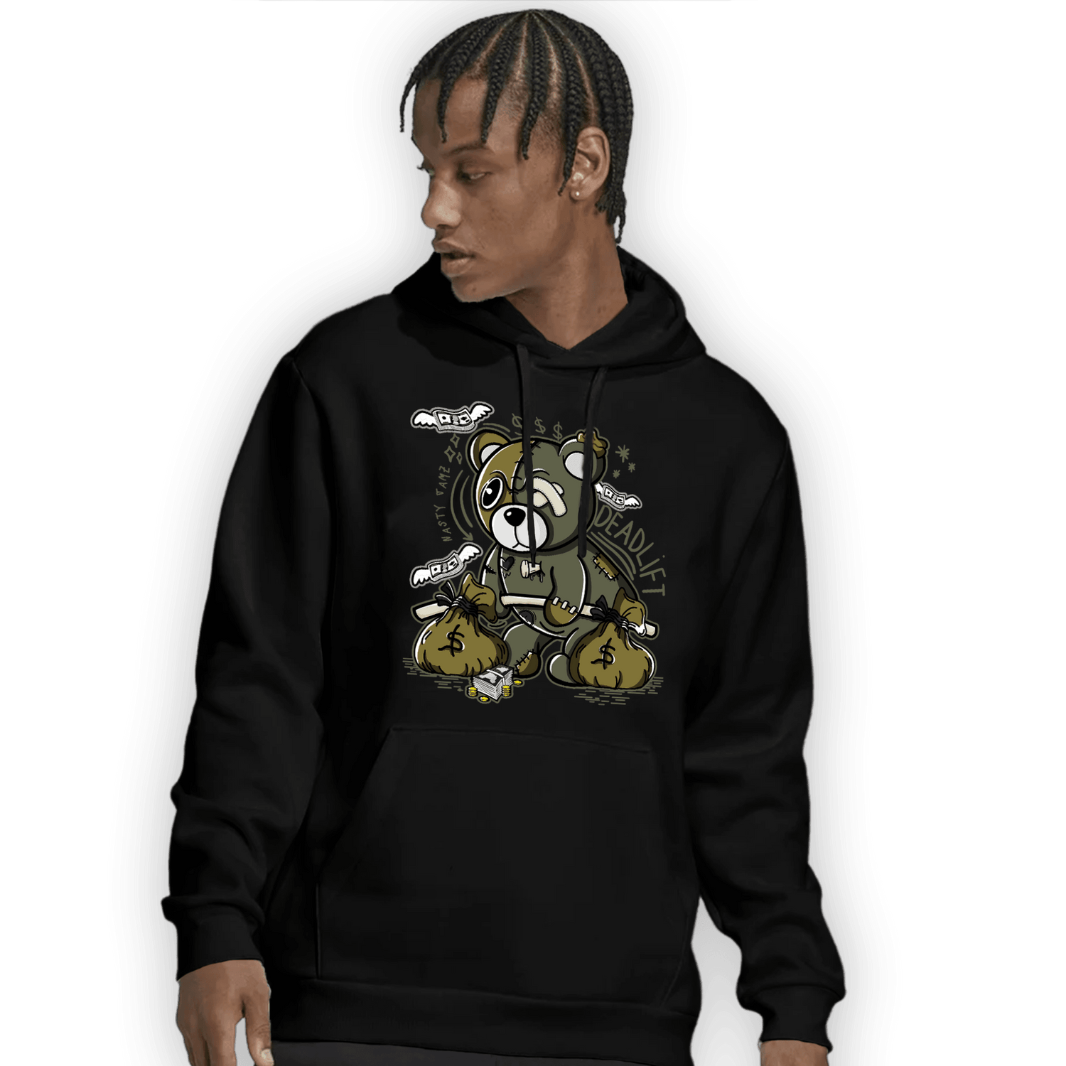 SE Craft Medium Olive 4s Hoodie Match Deadlift BER - NastyJamz