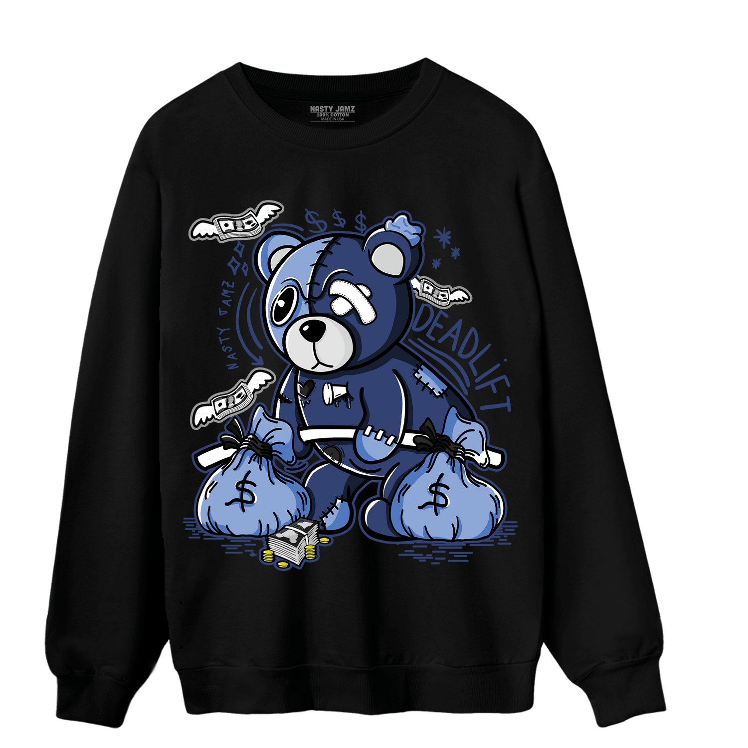 Midnight Navy 5s Sweatshirt Match Deadlift BER - NastyJamz