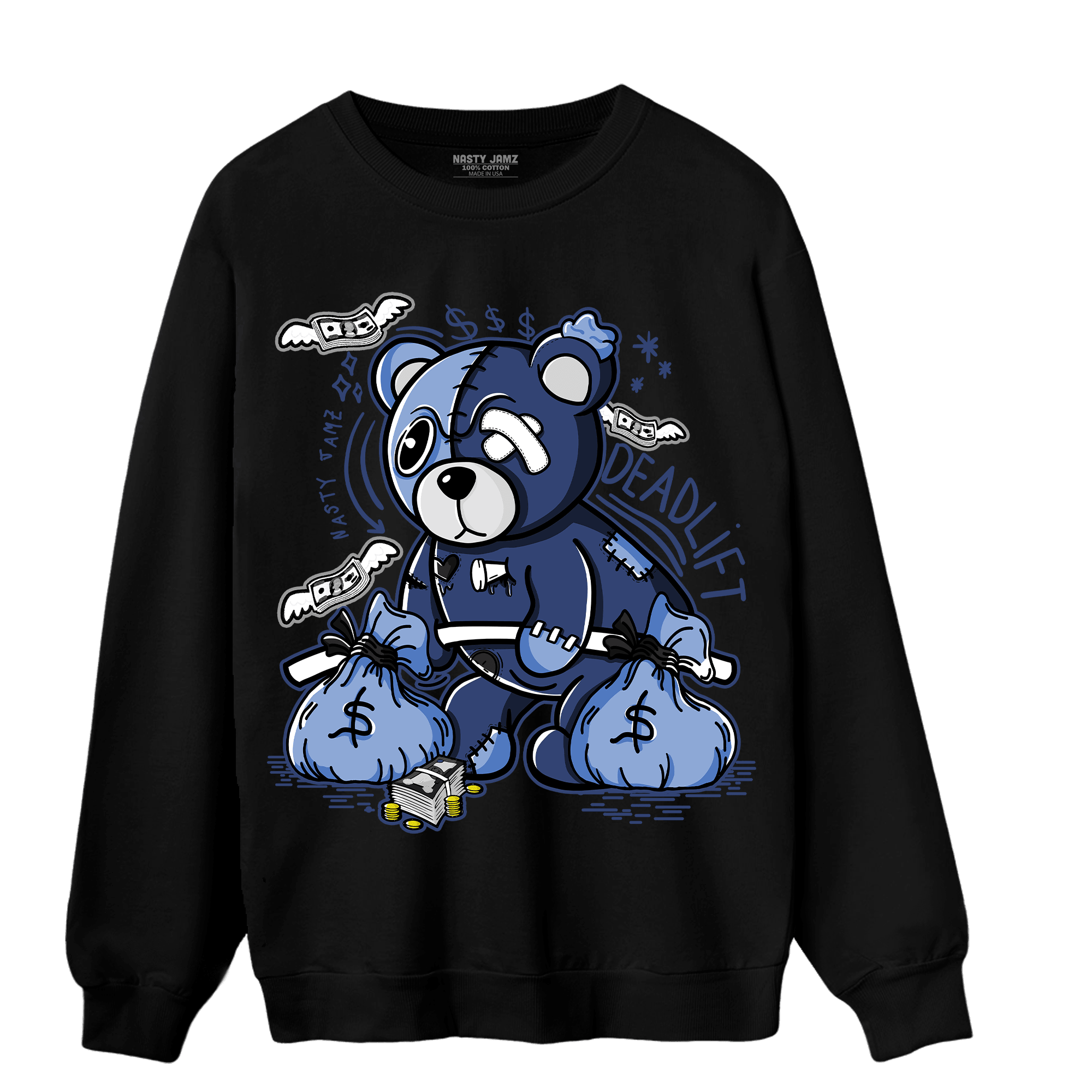 Midnight Navy 5s Sweatshirt Match Deadlift BER - NastyJamz