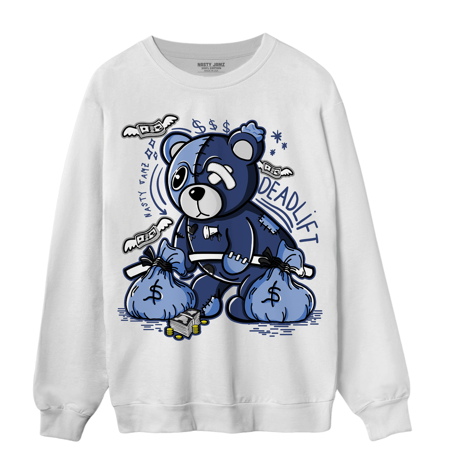 Midnight Navy 5s Sweatshirt Match Deadlift BER - NastyJamz