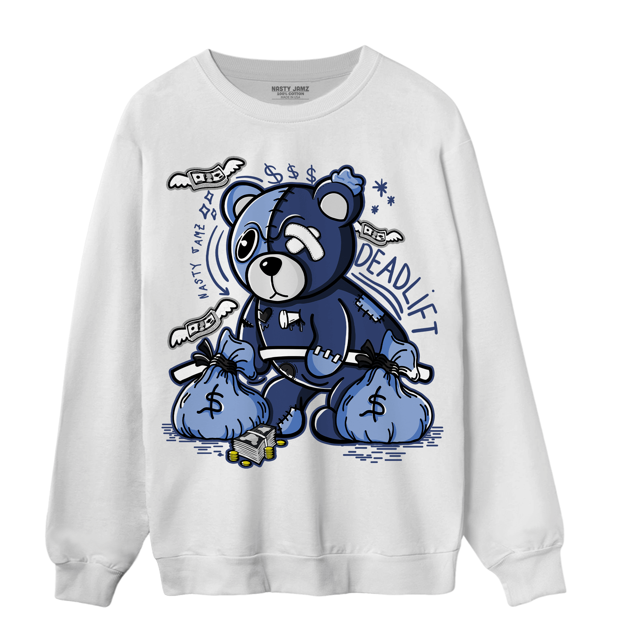 Midnight Navy 5s Sweatshirt Match Deadlift BER - NastyJamz