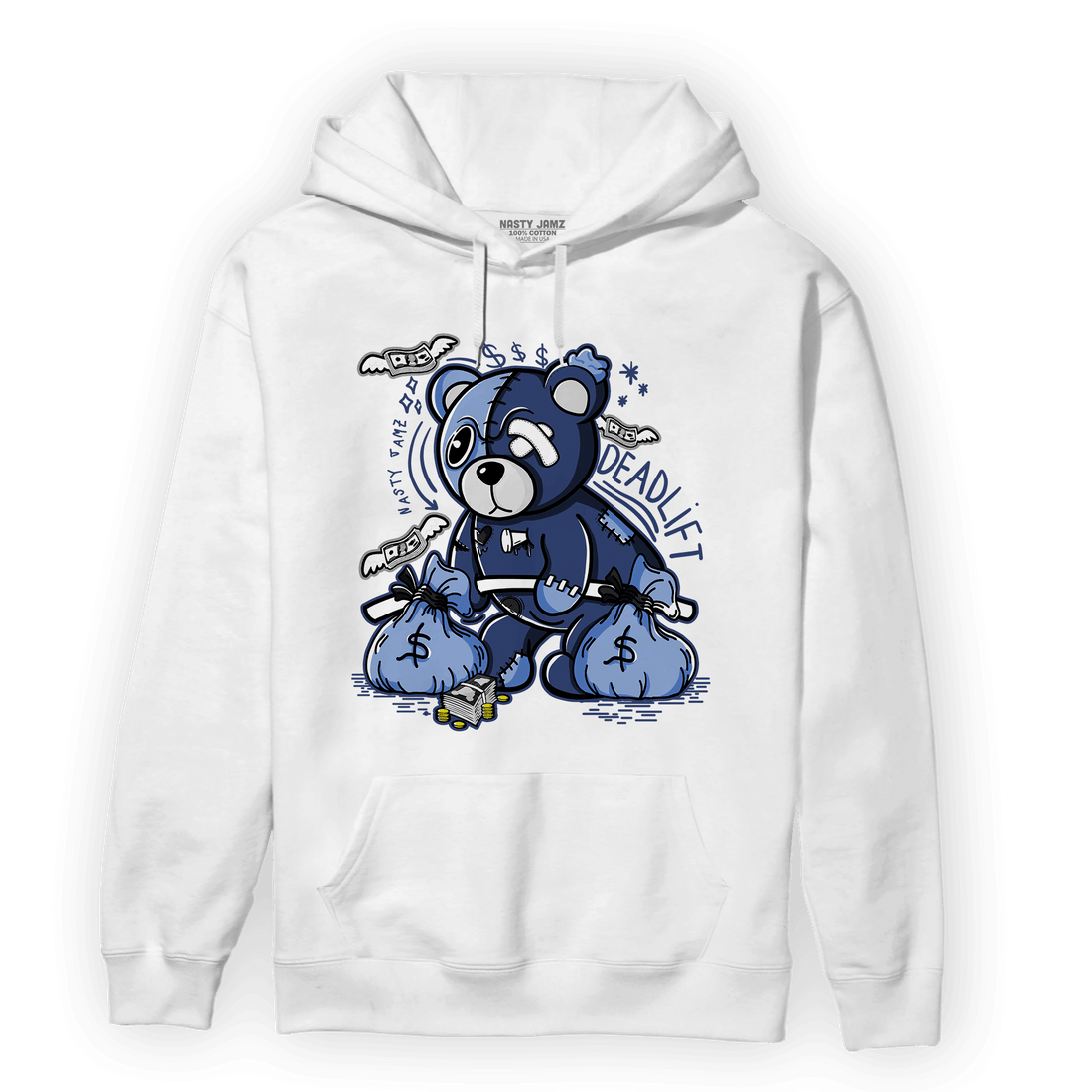 Midnight Navy 5s Hoodie Match Deadlift BER - NastyJamz