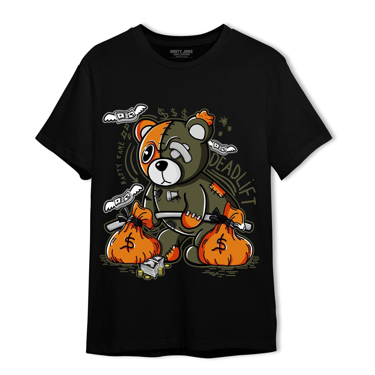 Olive 5s T Shirt Match Deadlift BER - NastyJamz