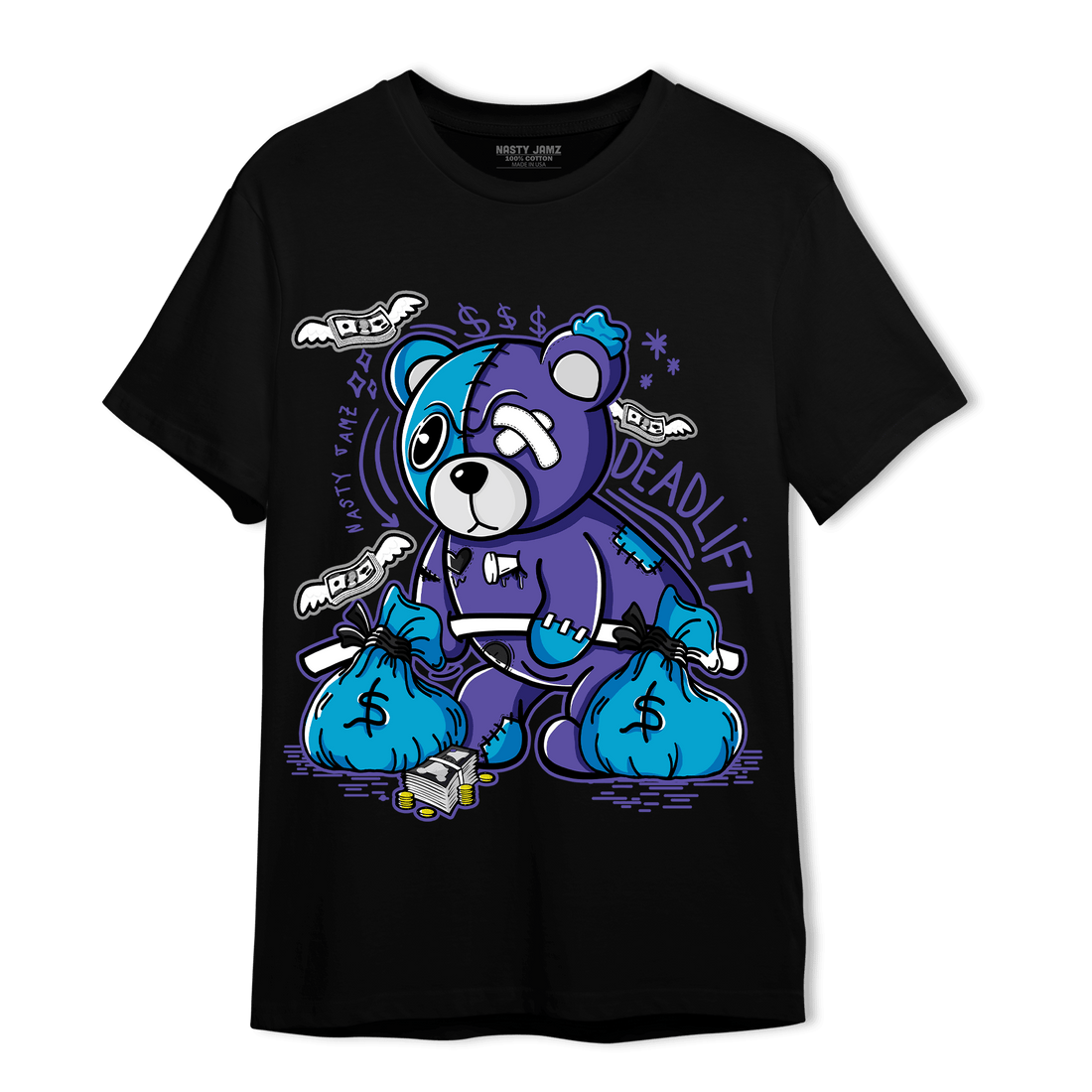 Aqua 6s T Shirt Match Deadlift BER - NastyJamz