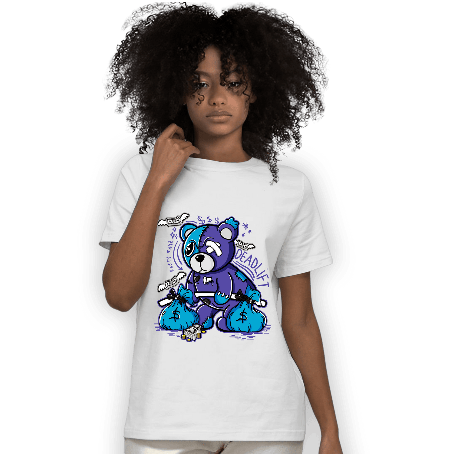 Aqua 6s T Shirt Match Deadlift BER - NastyJamz