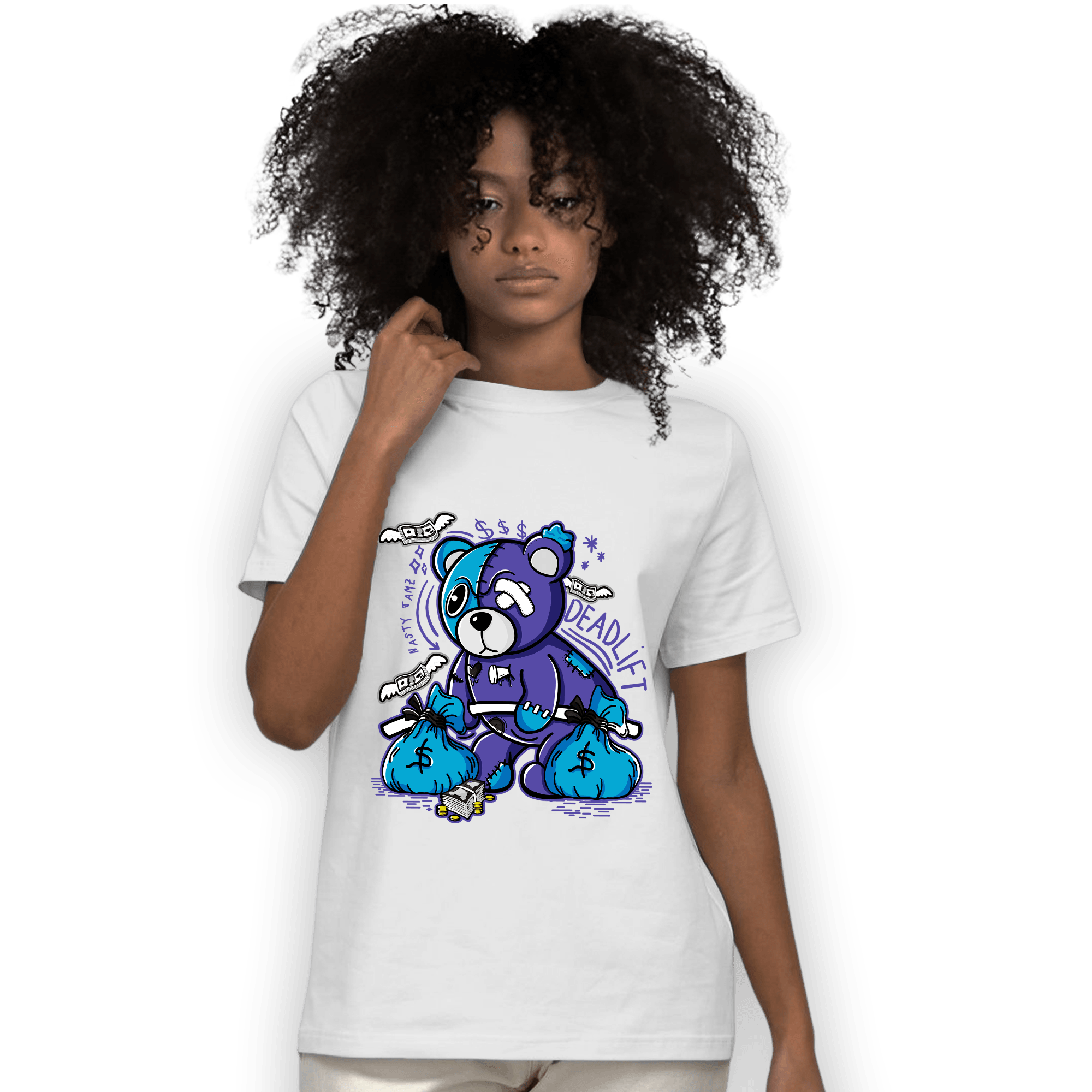 Aqua 6s T Shirt Match Deadlift BER - NastyJamz