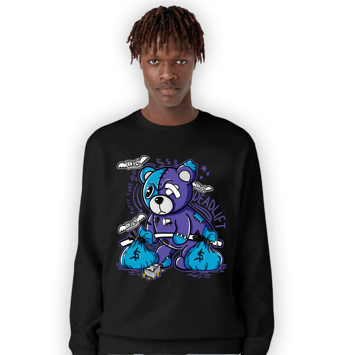 Aqua 6s Sweatshirt Match Deadlift BER - NastyJamz