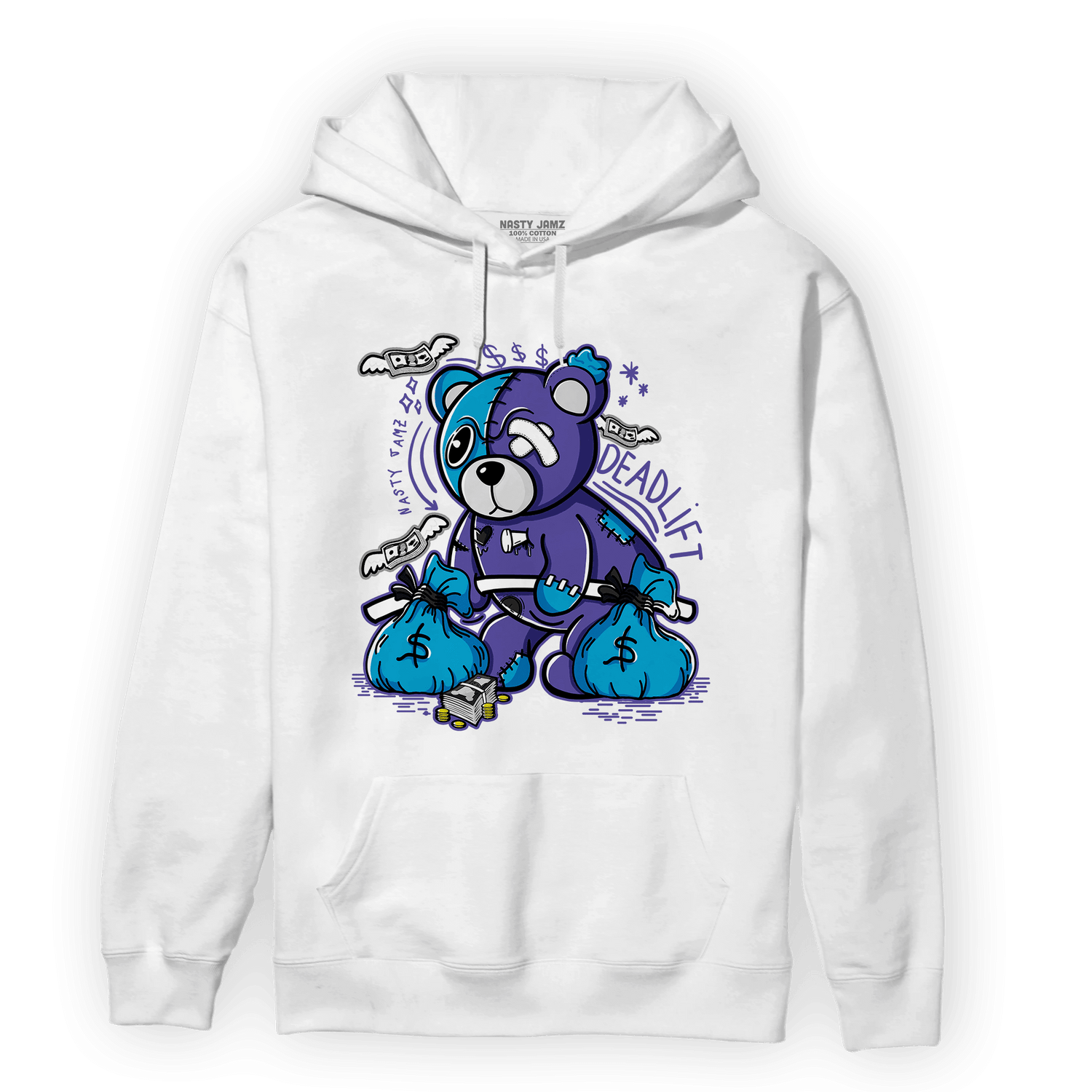 Aqua 6s Hoodie Match Deadlift BER - NastyJamz