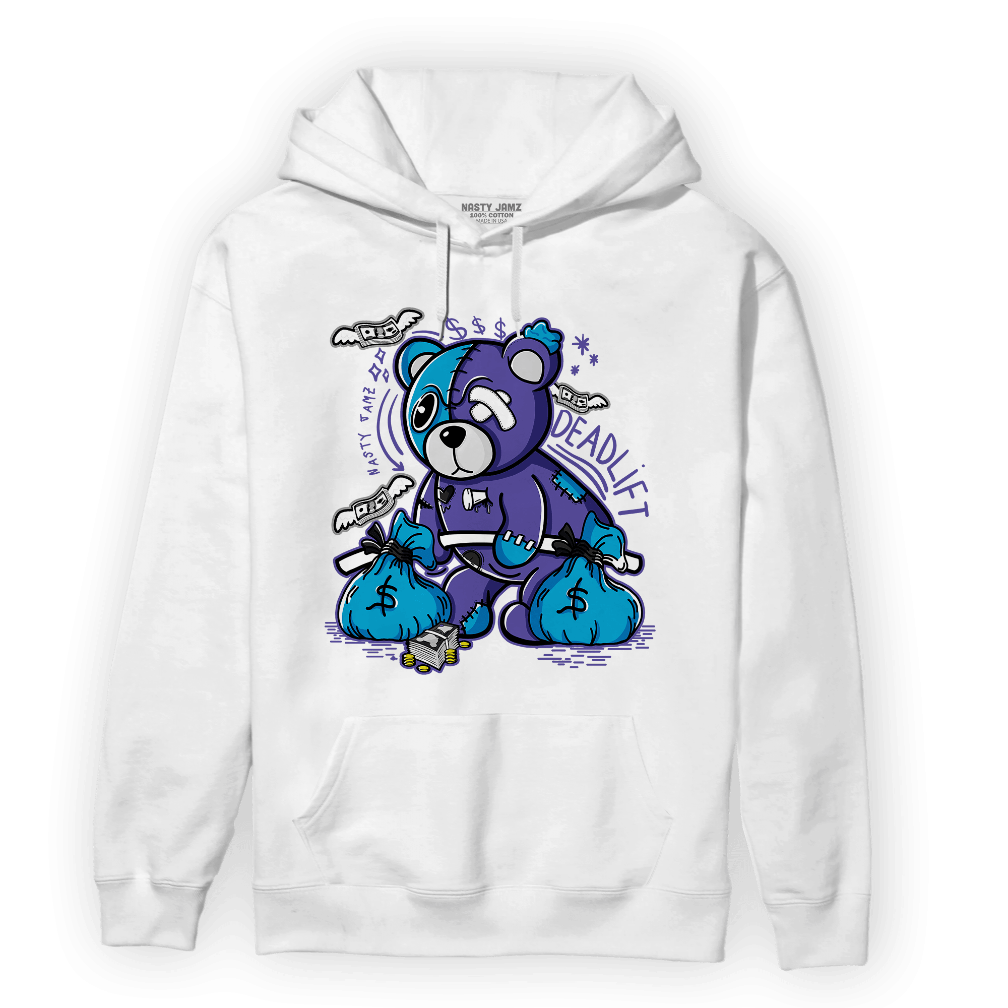 Aqua 6s Hoodie Match Deadlift BER - NastyJamz