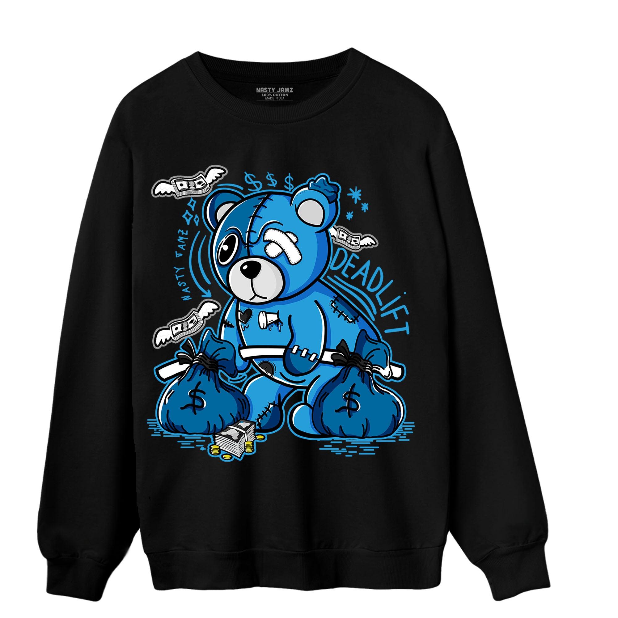 Powder Blue 9s Sweatshirt Match Deadlift BER - NastyJamz