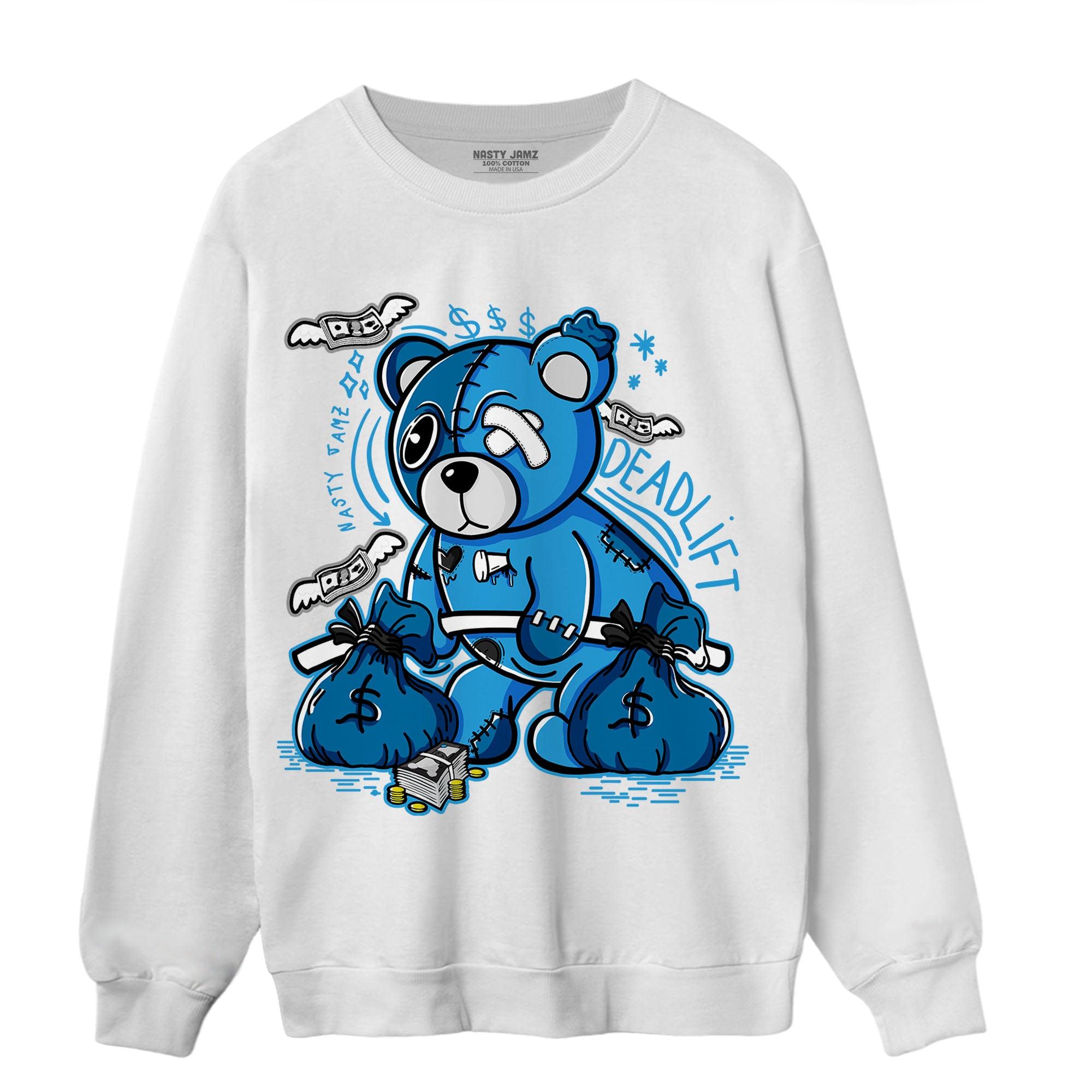 Powder Blue 9s Sweatshirt Match Deadlift BER - NastyJamz