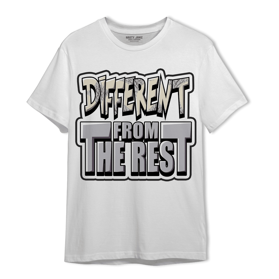 Off Noir 3s T Shirt Match Different From The Rest - NastyJamz