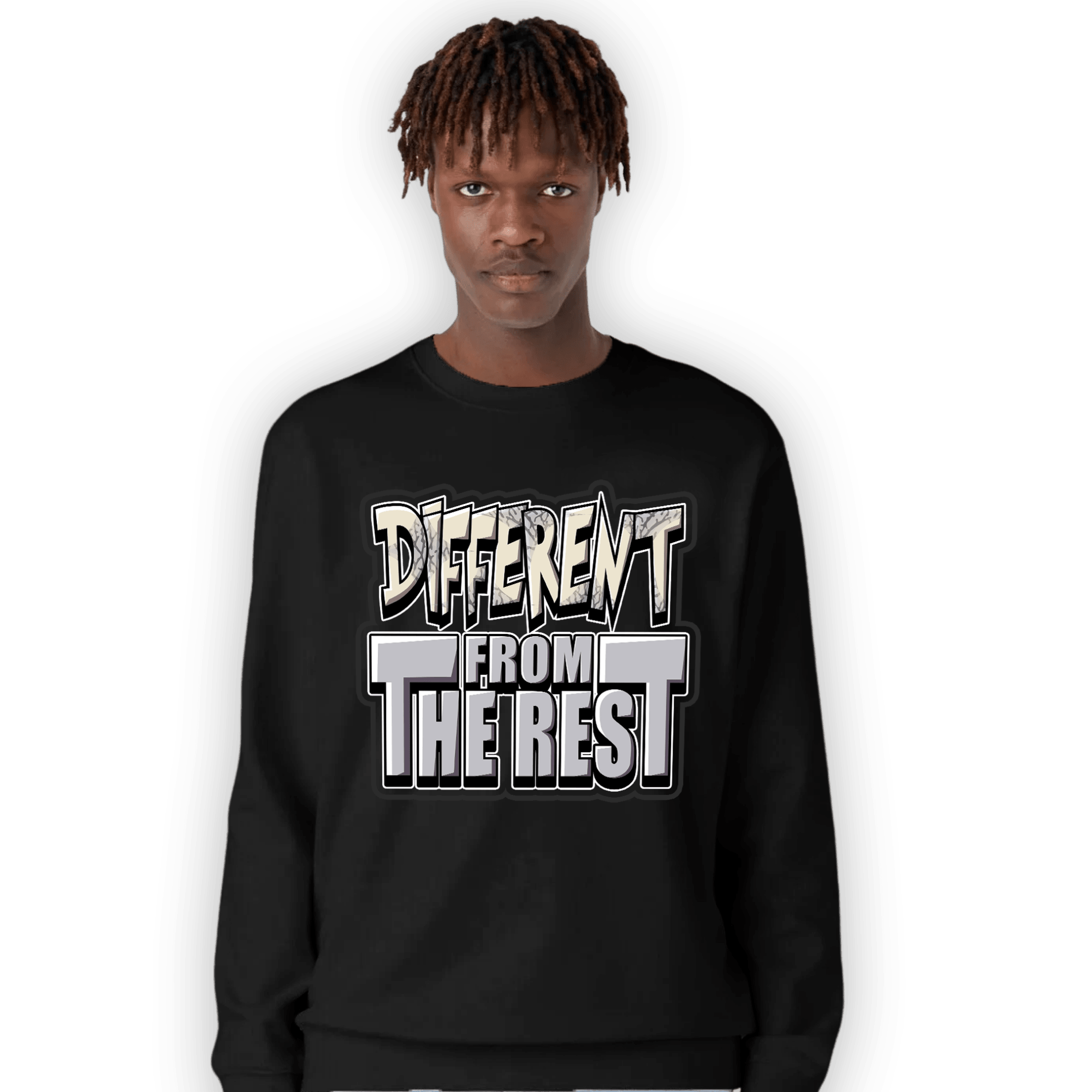 Off Noir 3s Sweatshirt Match Different From The Rest - NastyJamz