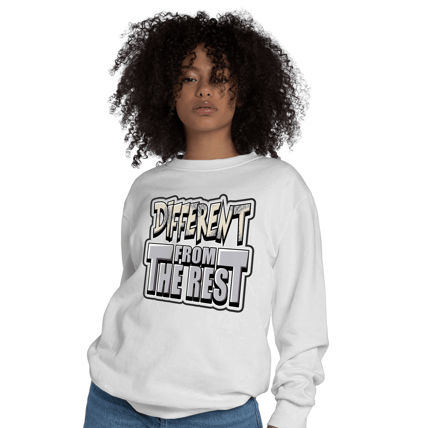 Off Noir 3s Sweatshirt Match Different From The Rest - NastyJamz