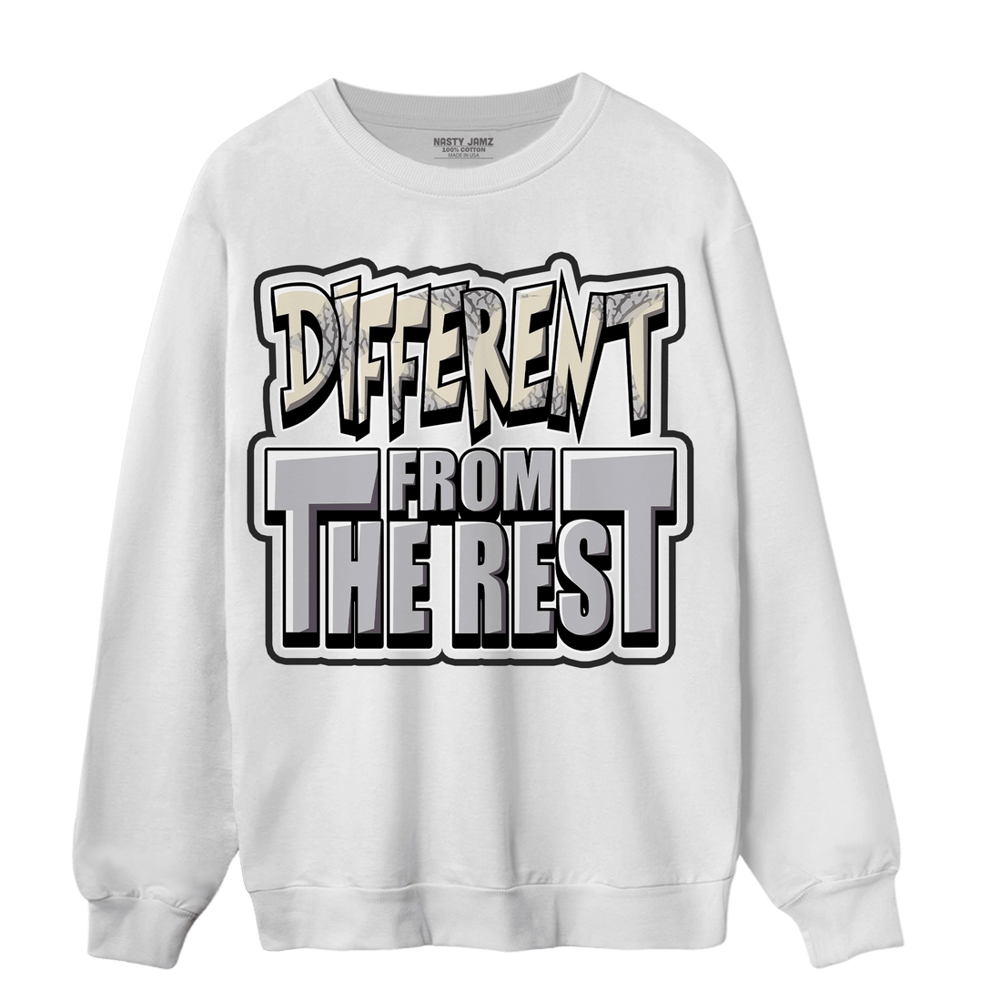 Off Noir 3s Sweatshirt Match Different From The Rest - NastyJamz