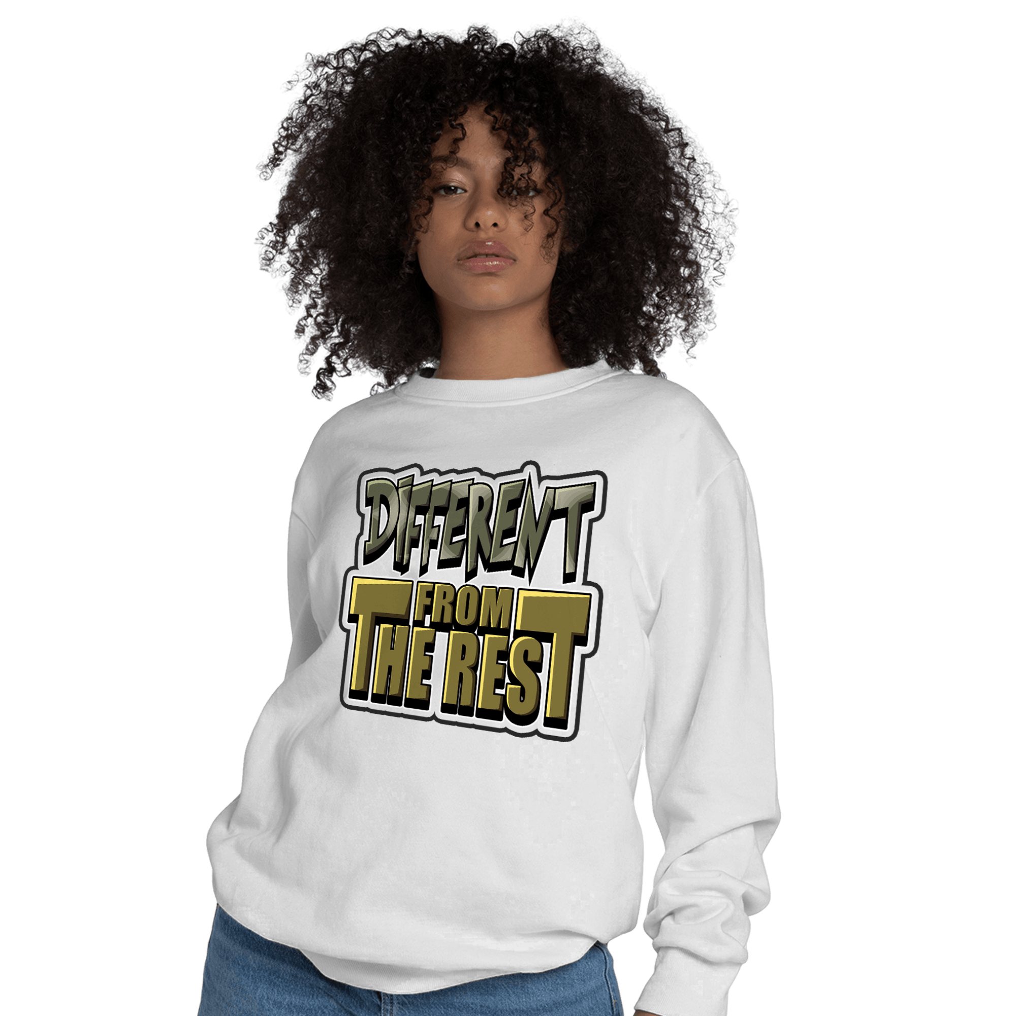 SE Craft Medium Olive 4s Sweatshirt Match Different From The Rest - NastyJamz