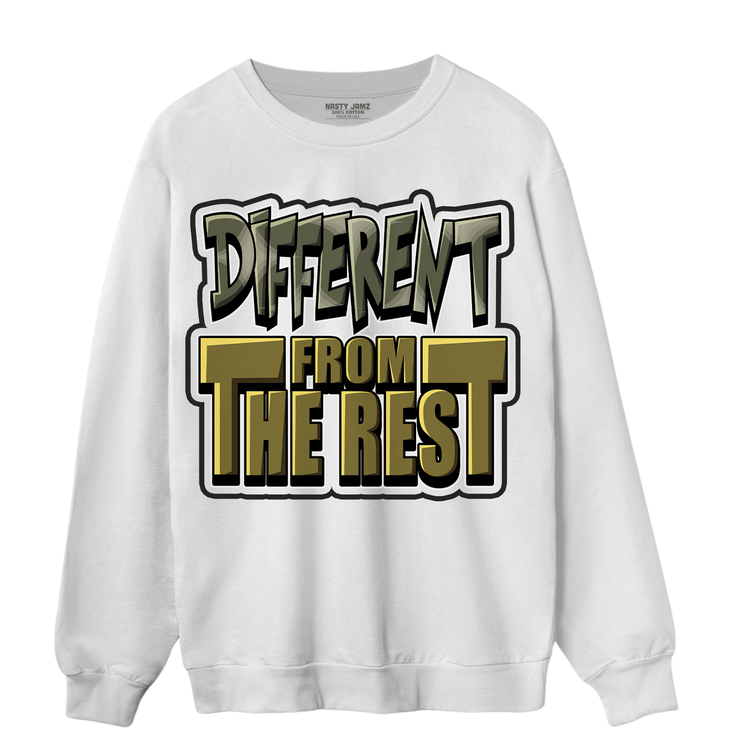 SE Craft Medium Olive 4s Sweatshirt Match Different From The Rest - NastyJamz