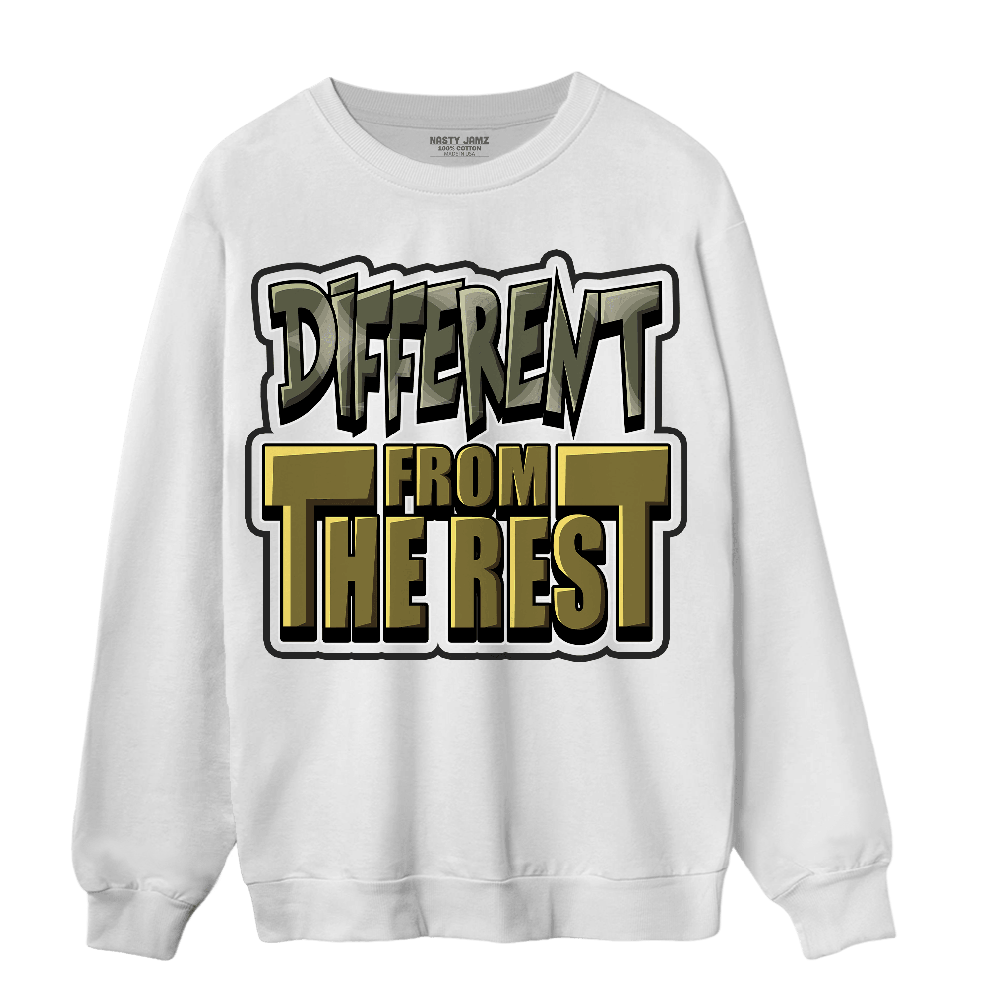 SE Craft Medium Olive 4s Sweatshirt Match Different From The Rest - NastyJamz