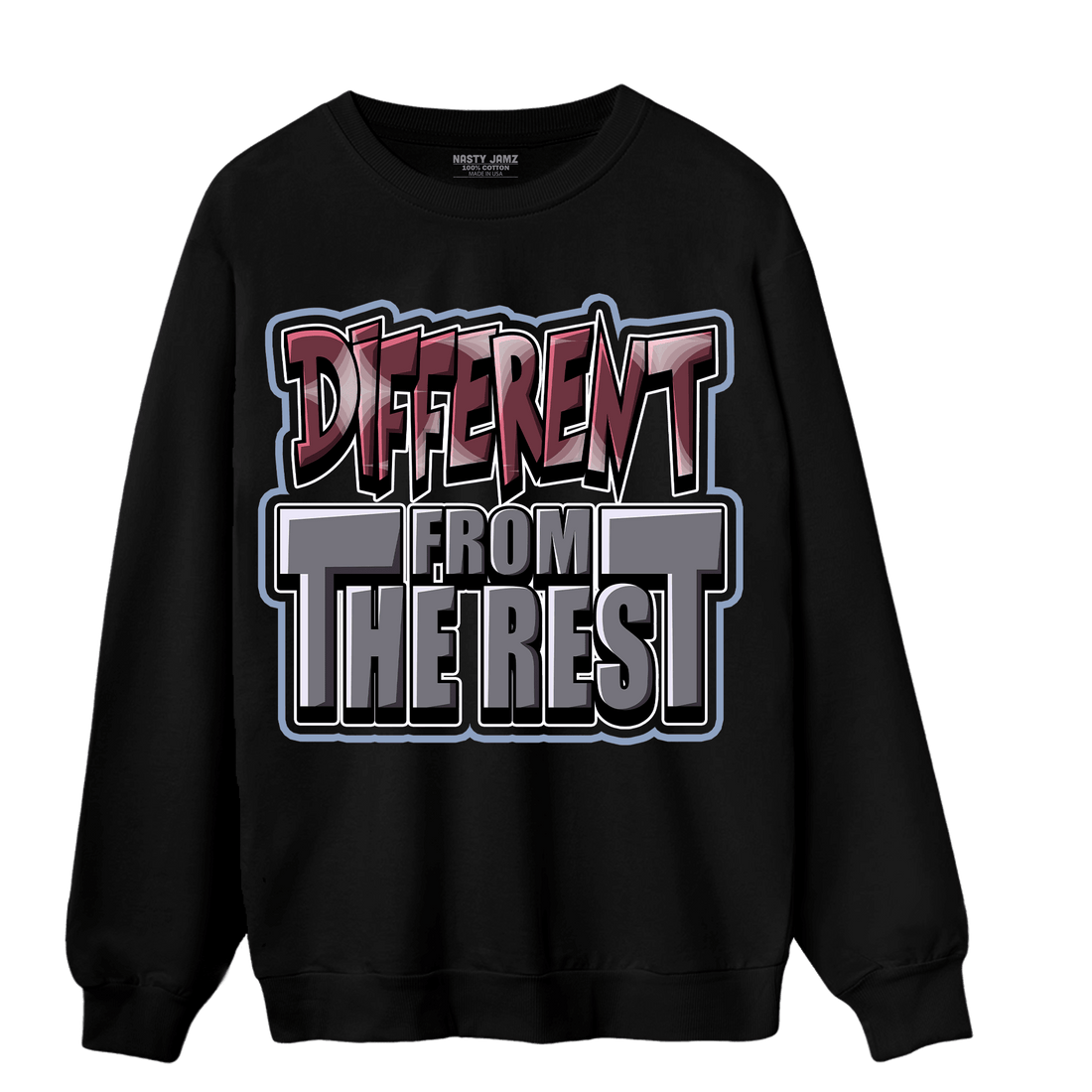 Burgundy 5s Sweatshirt Match Different From The Rest - NastyJamz