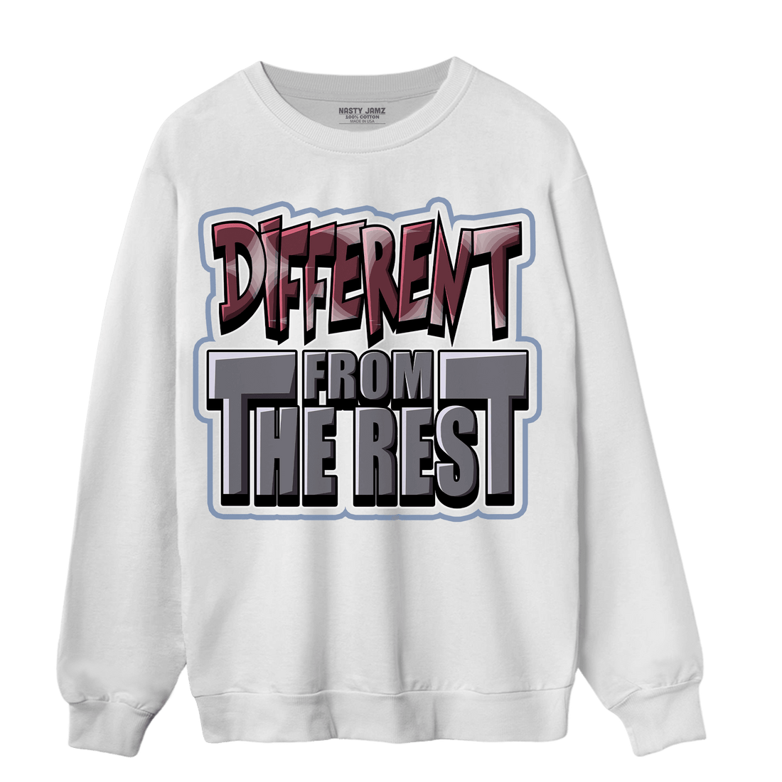 Burgundy 5s Sweatshirt Match Different From The Rest - NastyJamz