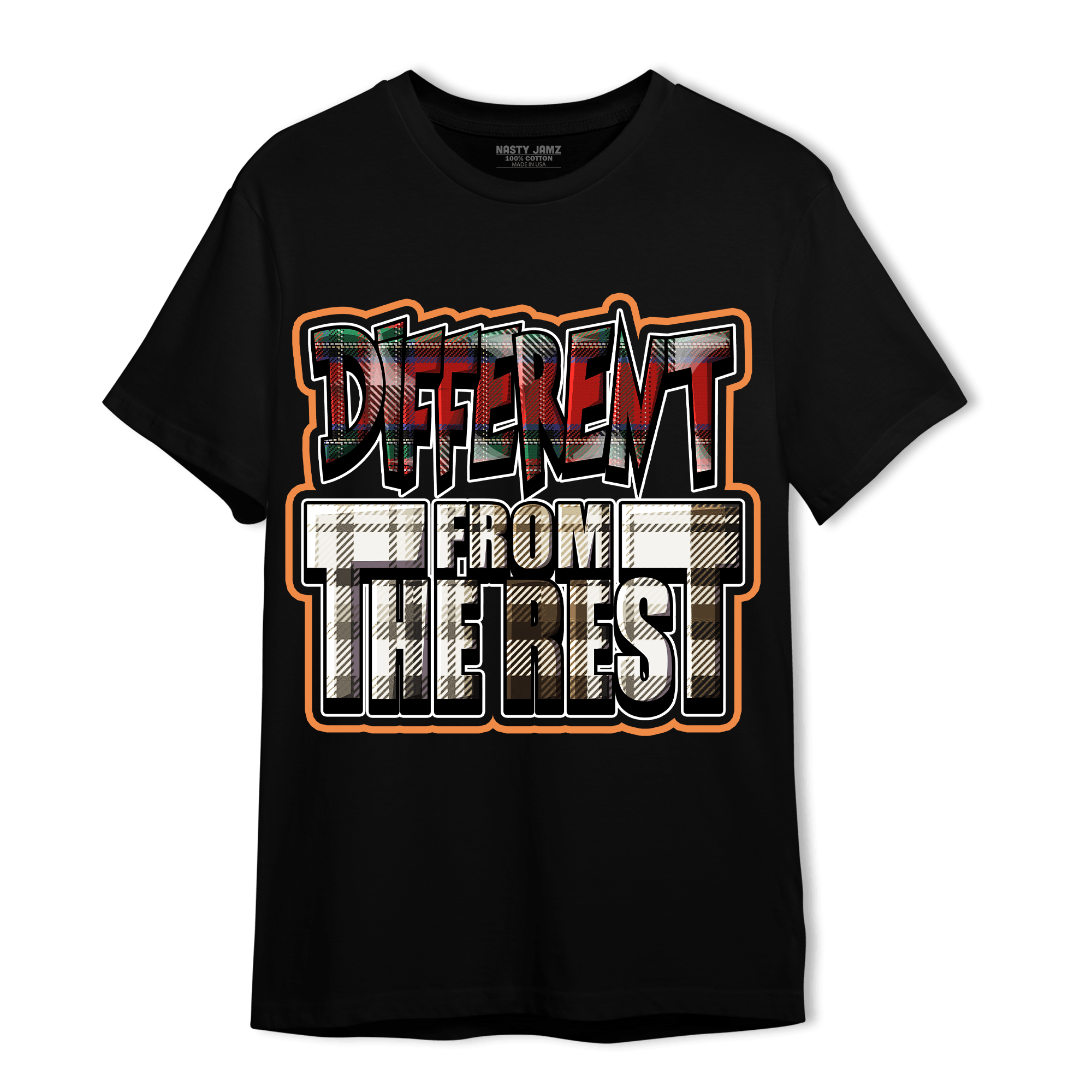 Plaid 5s T Shirt Match Different From The Rest - NastyJamz