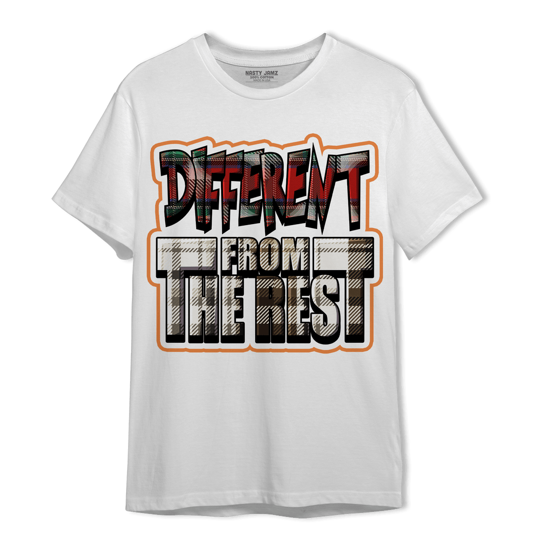 Plaid 5s T Shirt Match Different From The Rest - NastyJamz