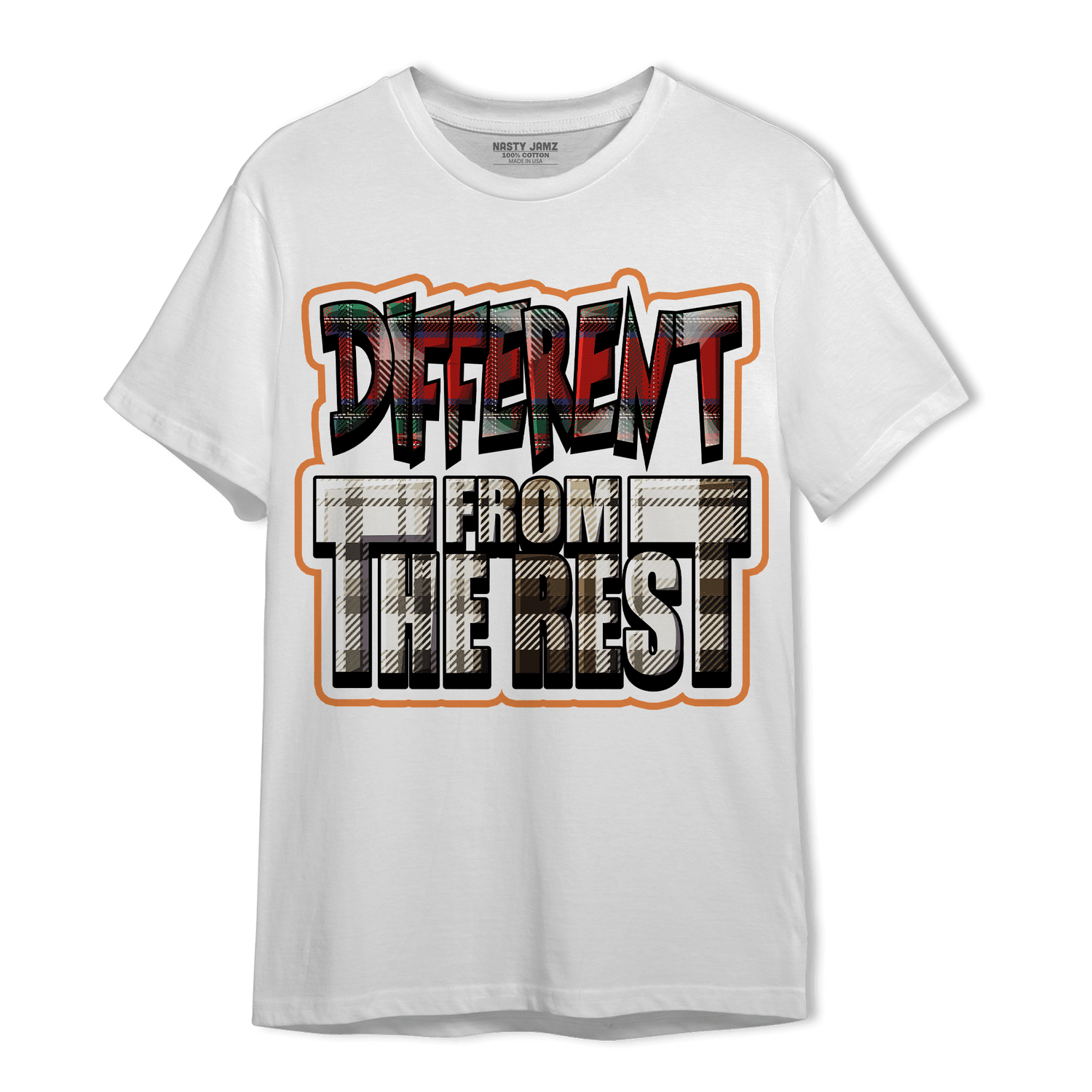 Plaid 5s T Shirt Match Different From The Rest - NastyJamz