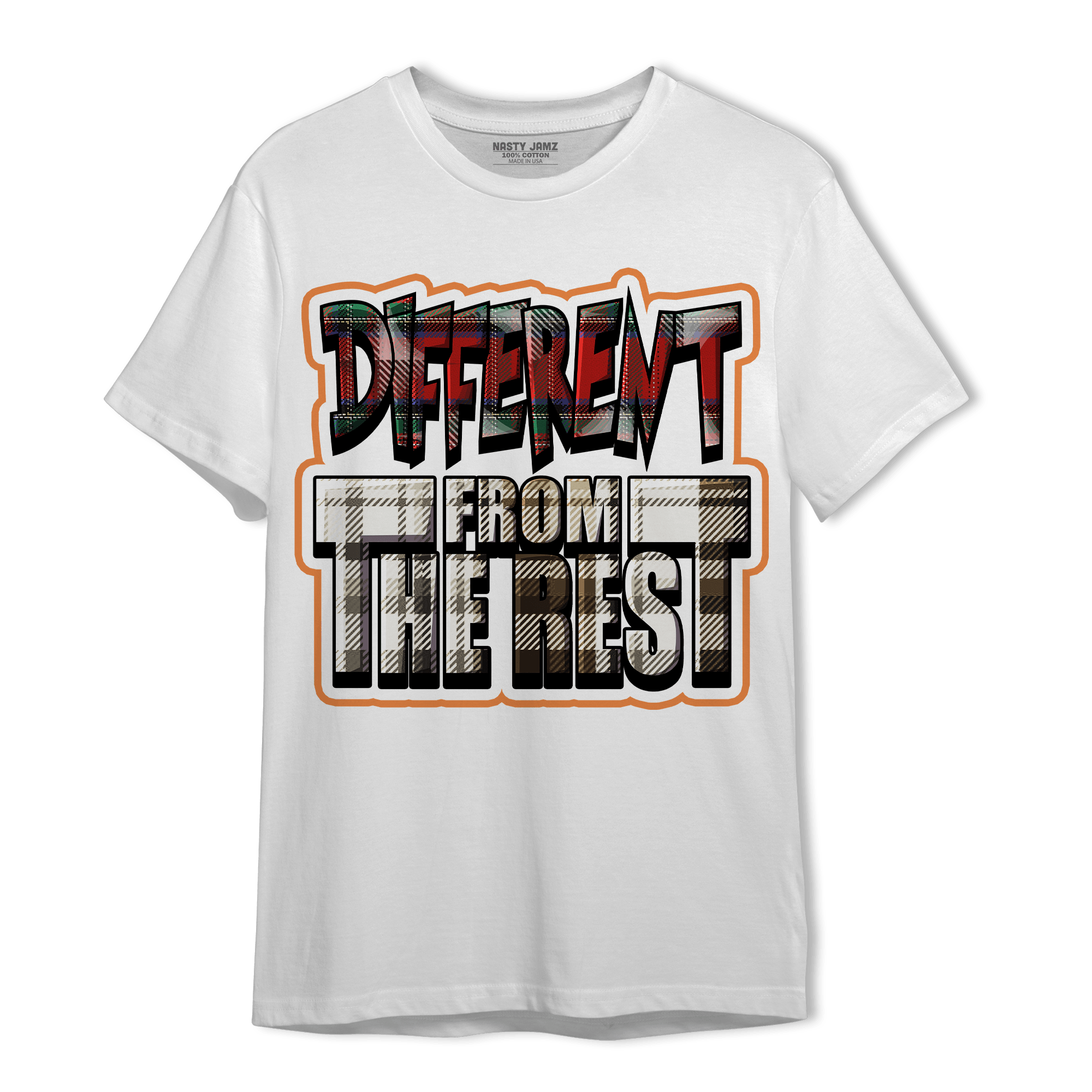 Plaid 5s T Shirt Match Different From The Rest - NastyJamz