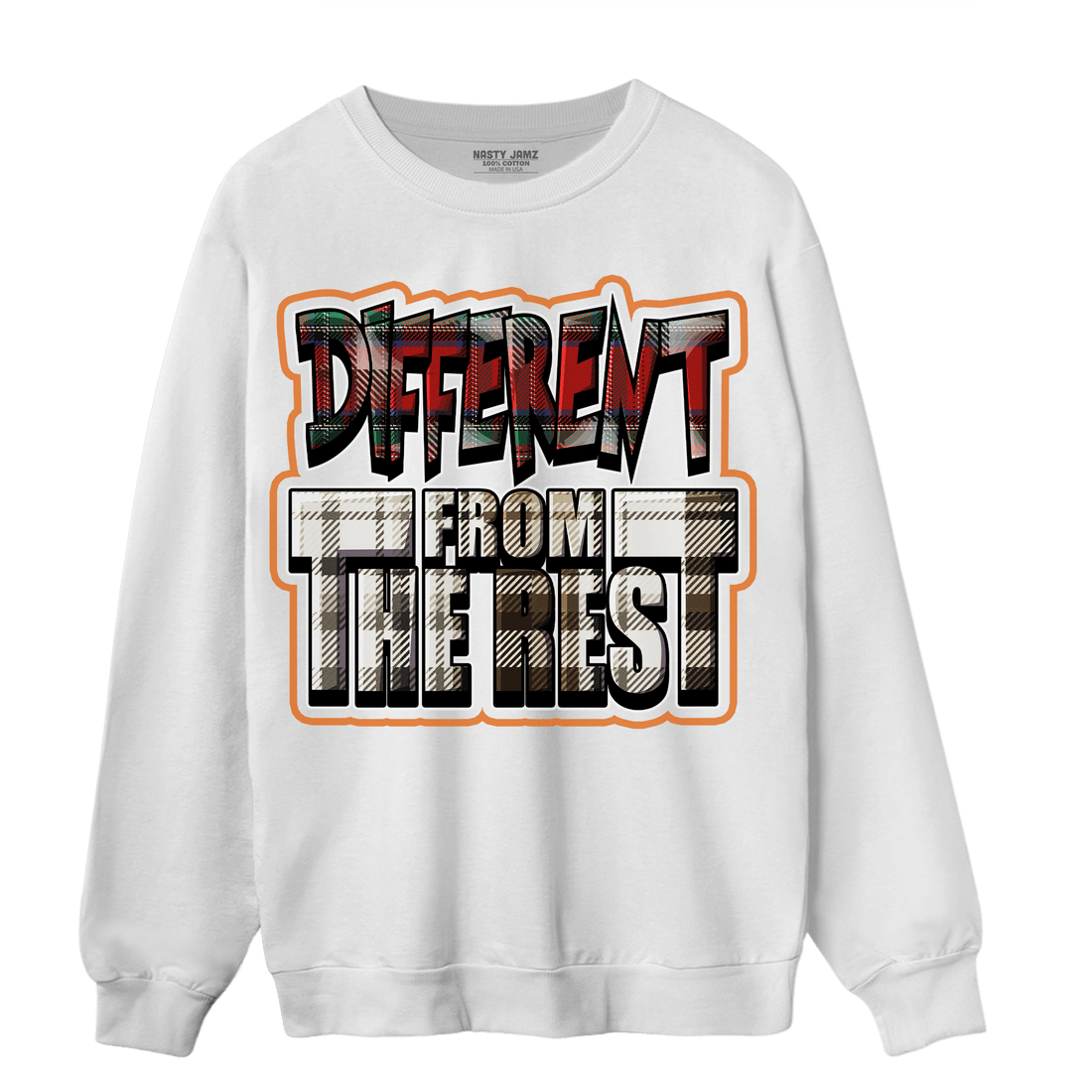 Plaid 5s Sweatshirt Match Different From The Rest - NastyJamz