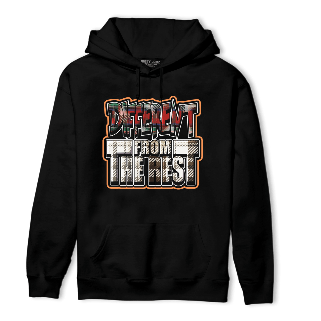 Plaid 5s Hoodie Match Different From The Rest - NastyJamz