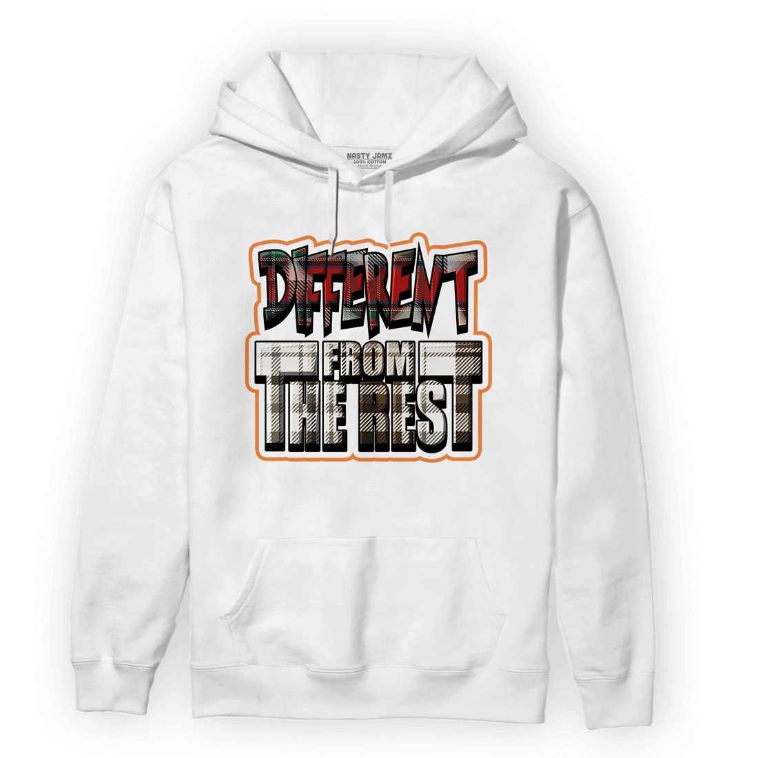 Plaid 5s Hoodie Match Different From The Rest - NastyJamz