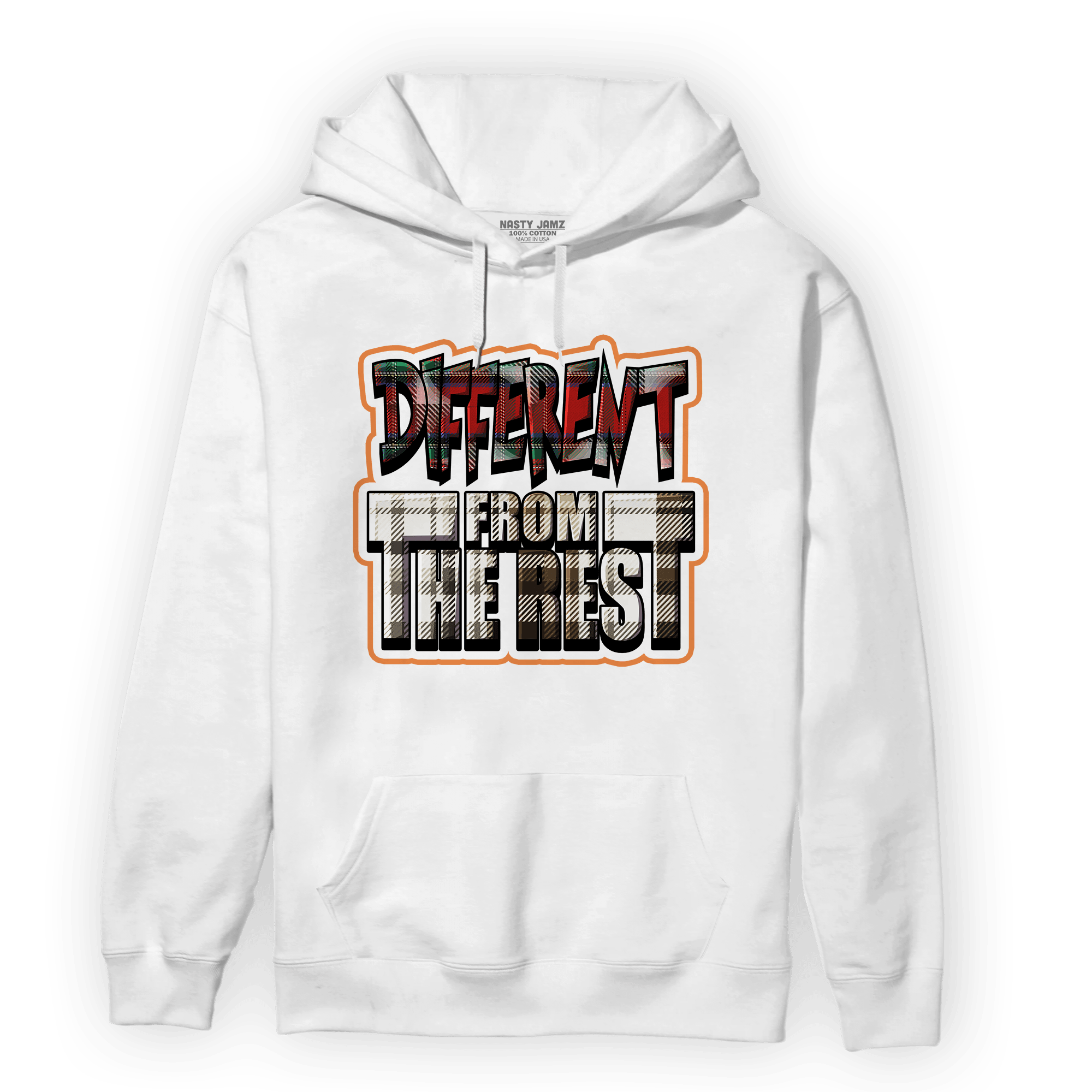 Plaid 5s Hoodie Match Different From The Rest - NastyJamz