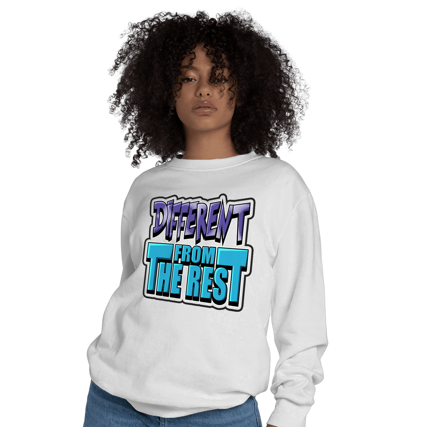 Aqua 6s Sweatshirt Match Different From The Rest - NastyJamz