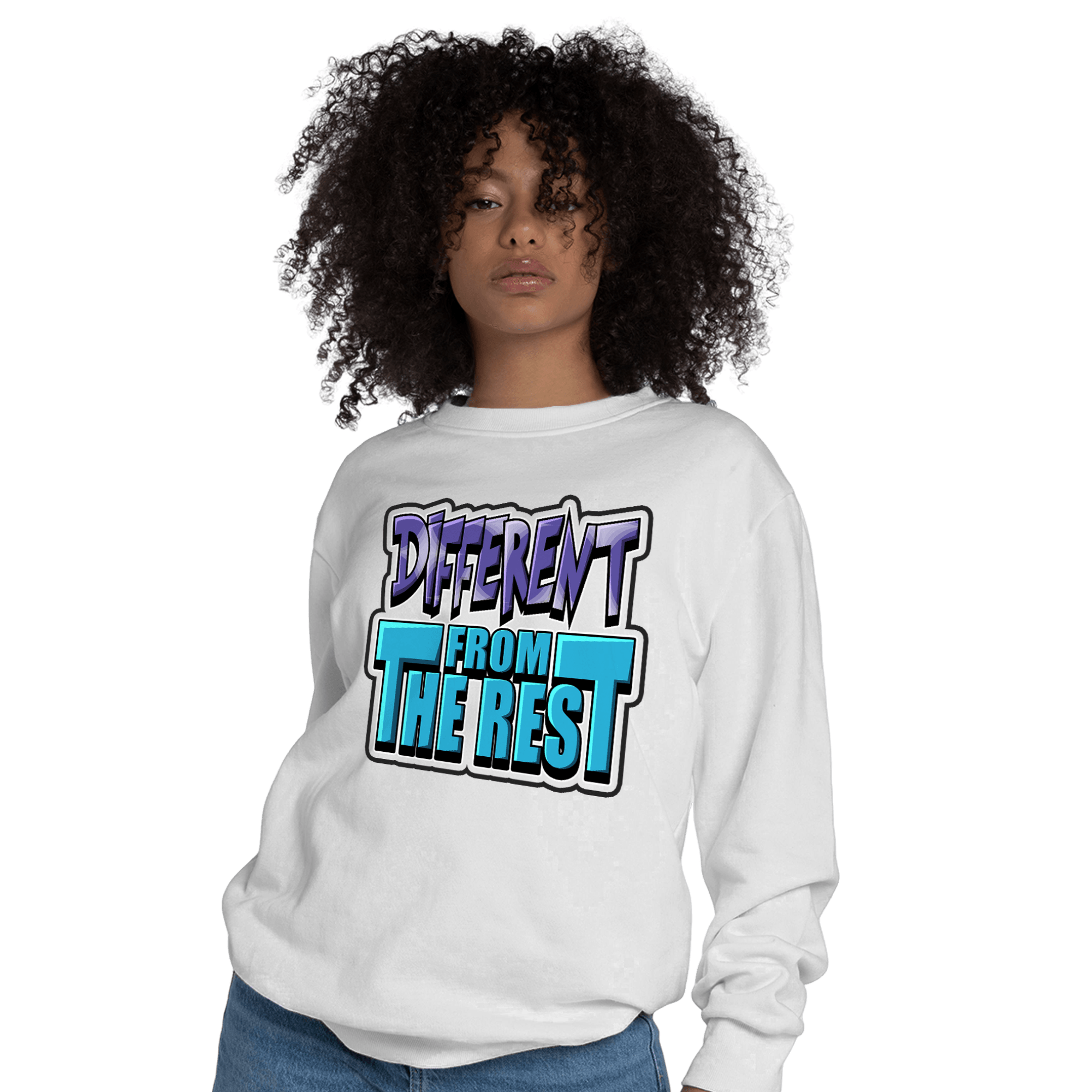 Aqua 6s Sweatshirt Match Different From The Rest - NastyJamz