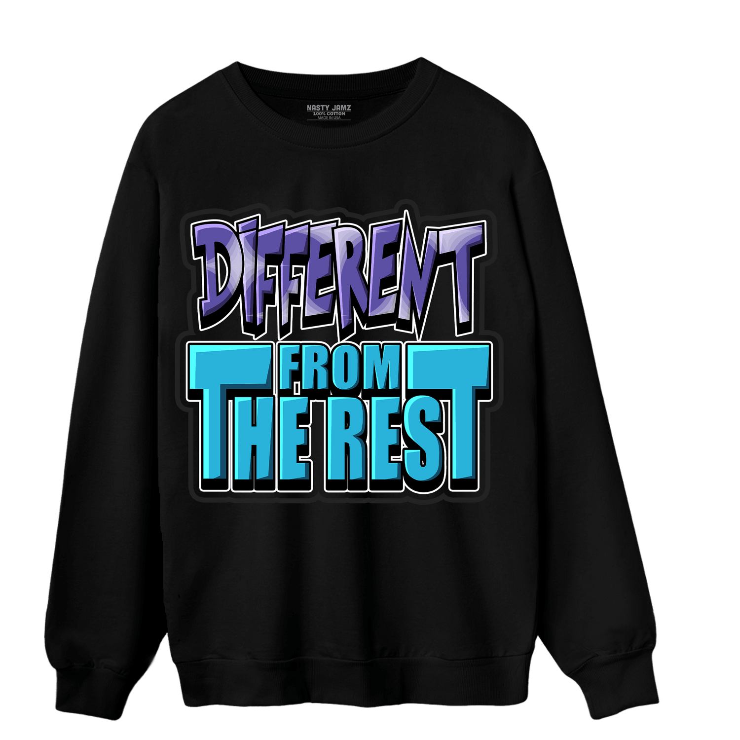 Aqua 6s Sweatshirt Match Different From The Rest - NastyJamz