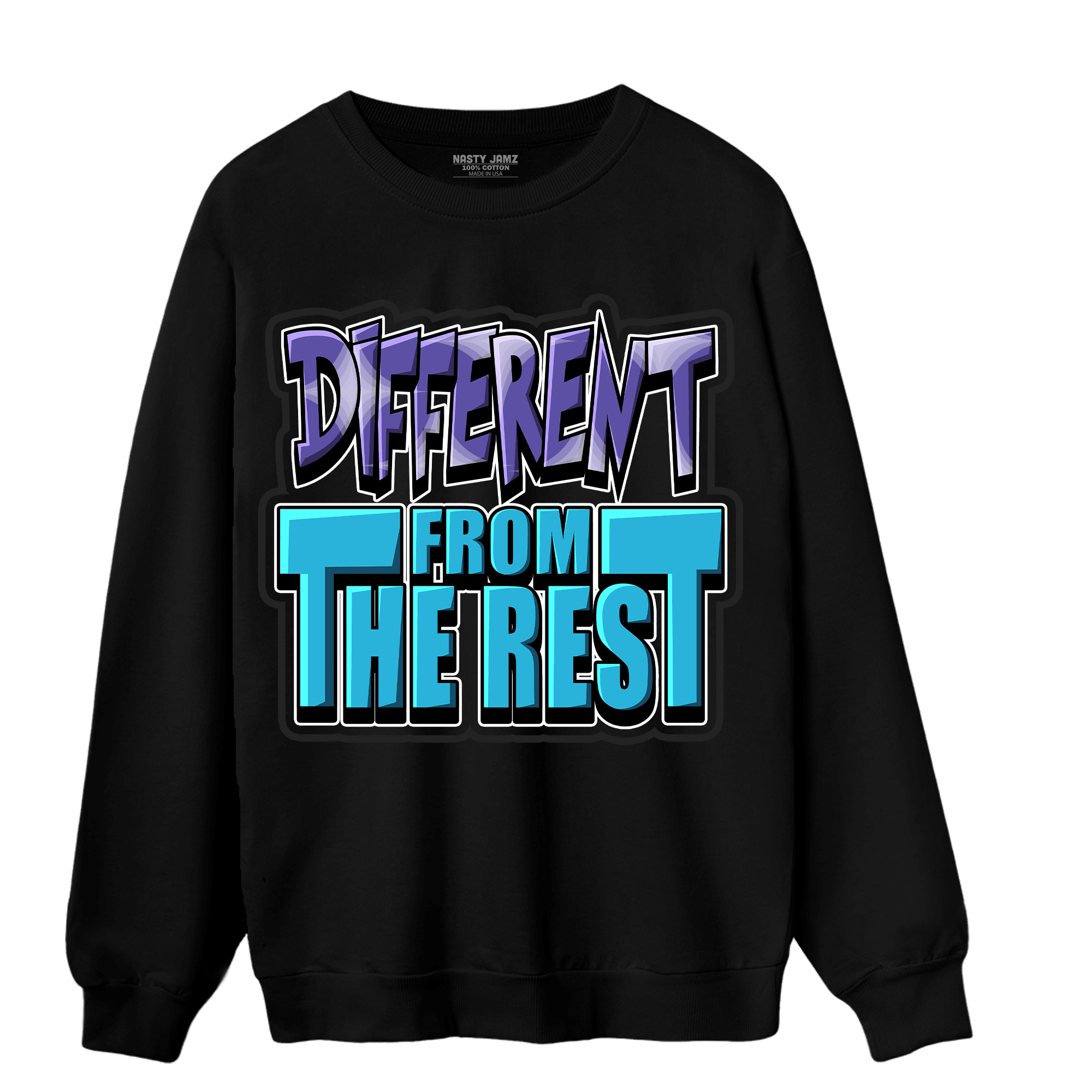 Aqua 6s Sweatshirt Match Different From The Rest - NastyJamz