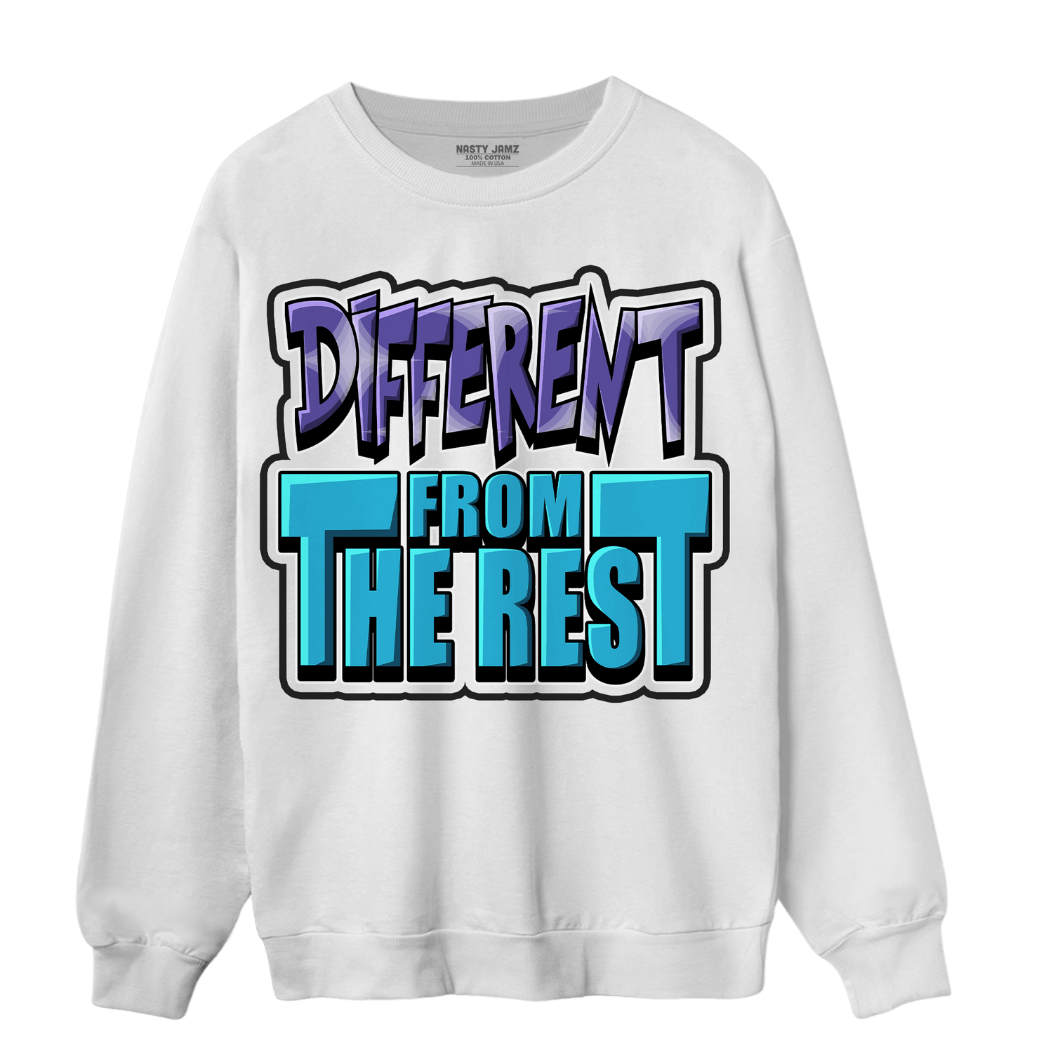 Aqua 6s Sweatshirt Match Different From The Rest - NastyJamz