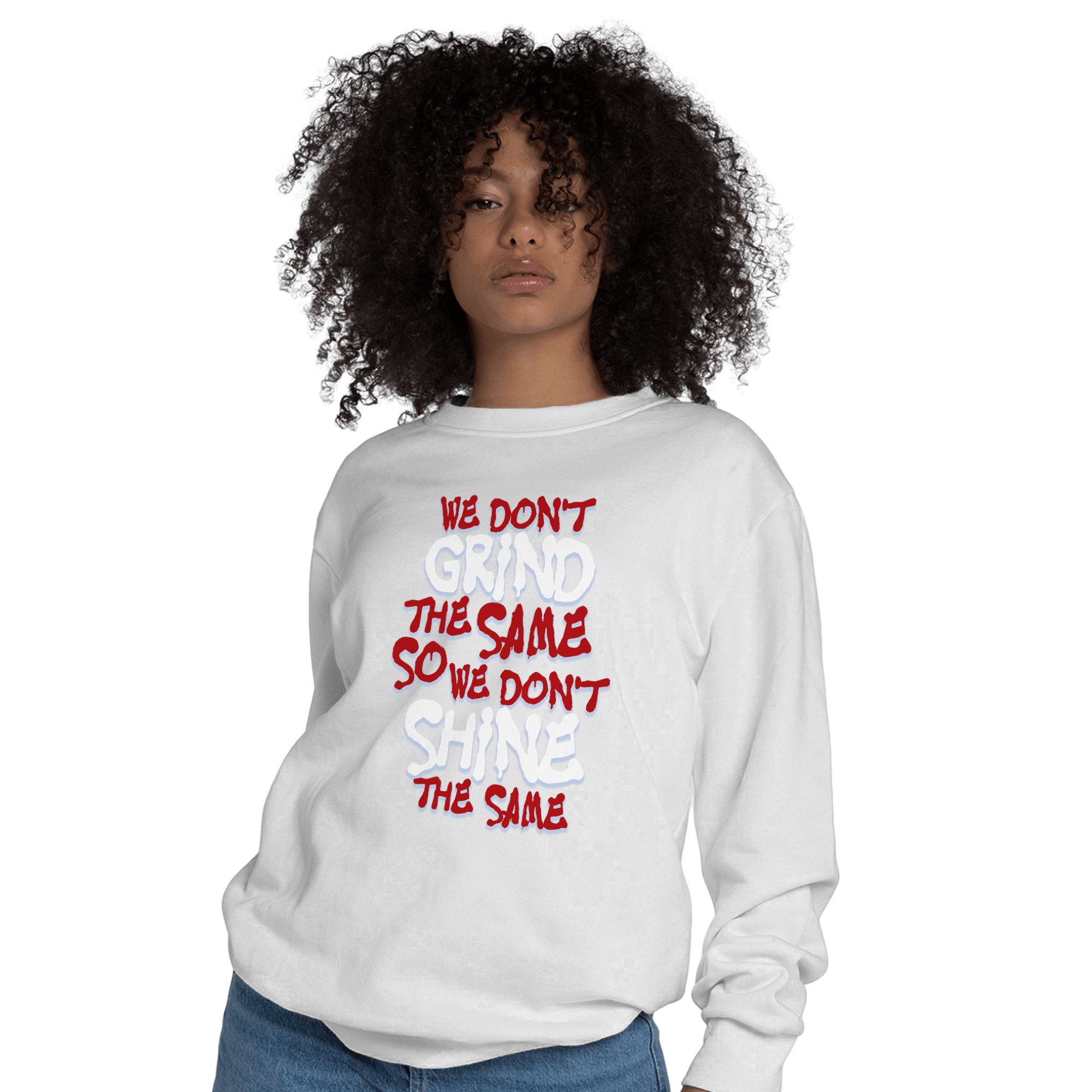 Cherry 11s Sweatshirt Match Dont Shine The Same - NastyJamz