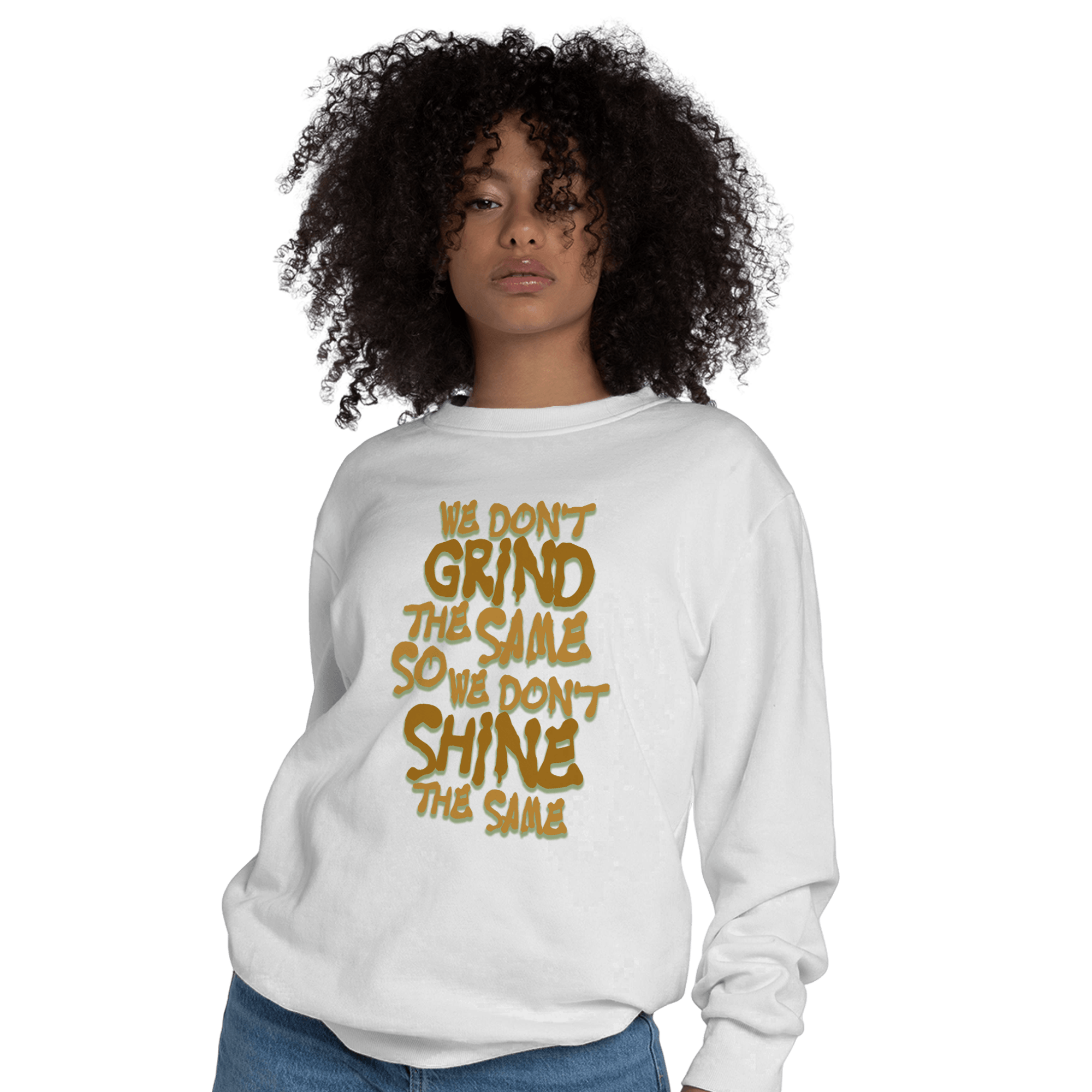 Wheat 13s Sweatshirt Match Dont Shine The Same - NastyJamz